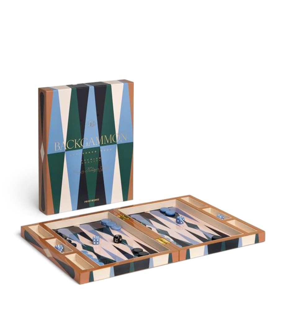Lacquered Backgammon Set MULTI Image 4