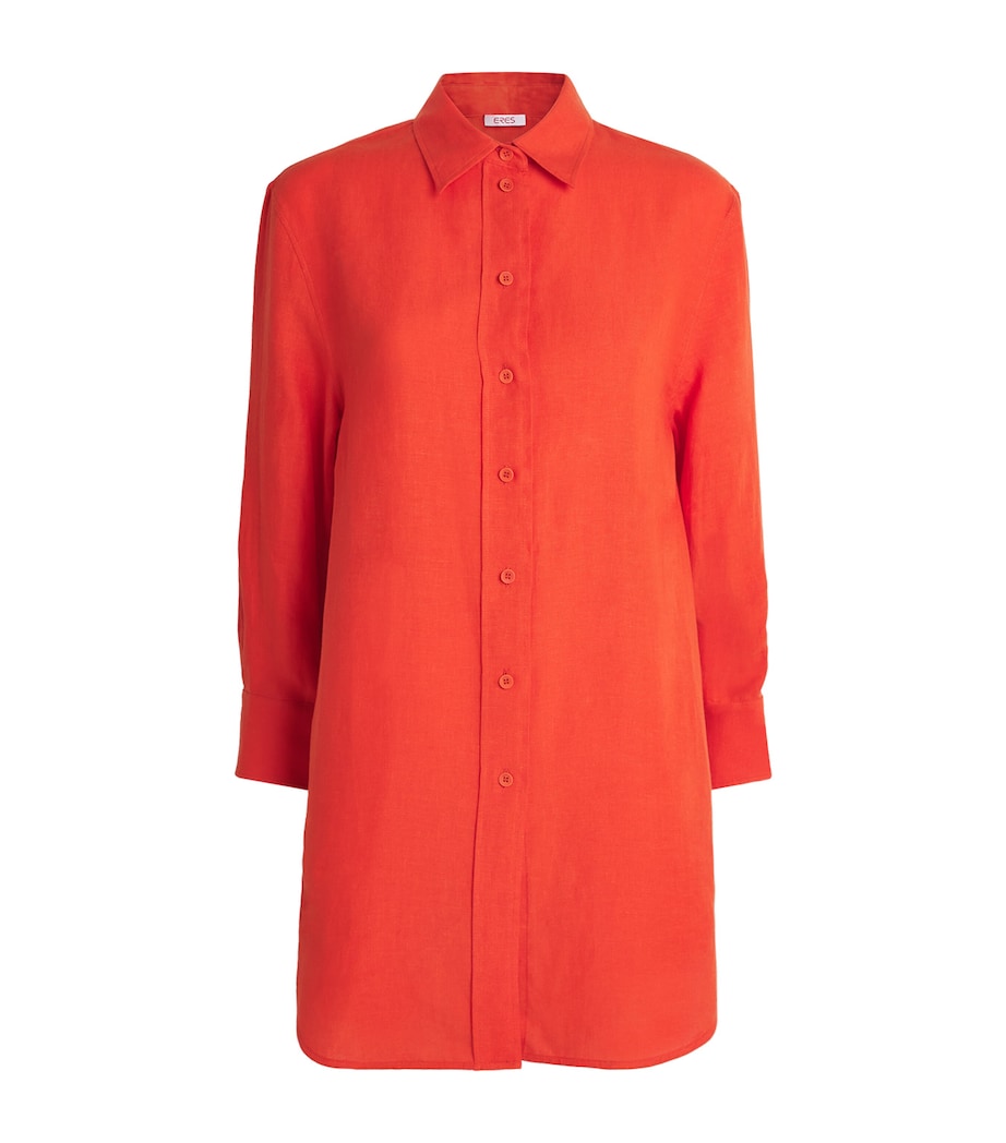 Eres Womens Linen Mignonette Shirt Rooibos Image 1