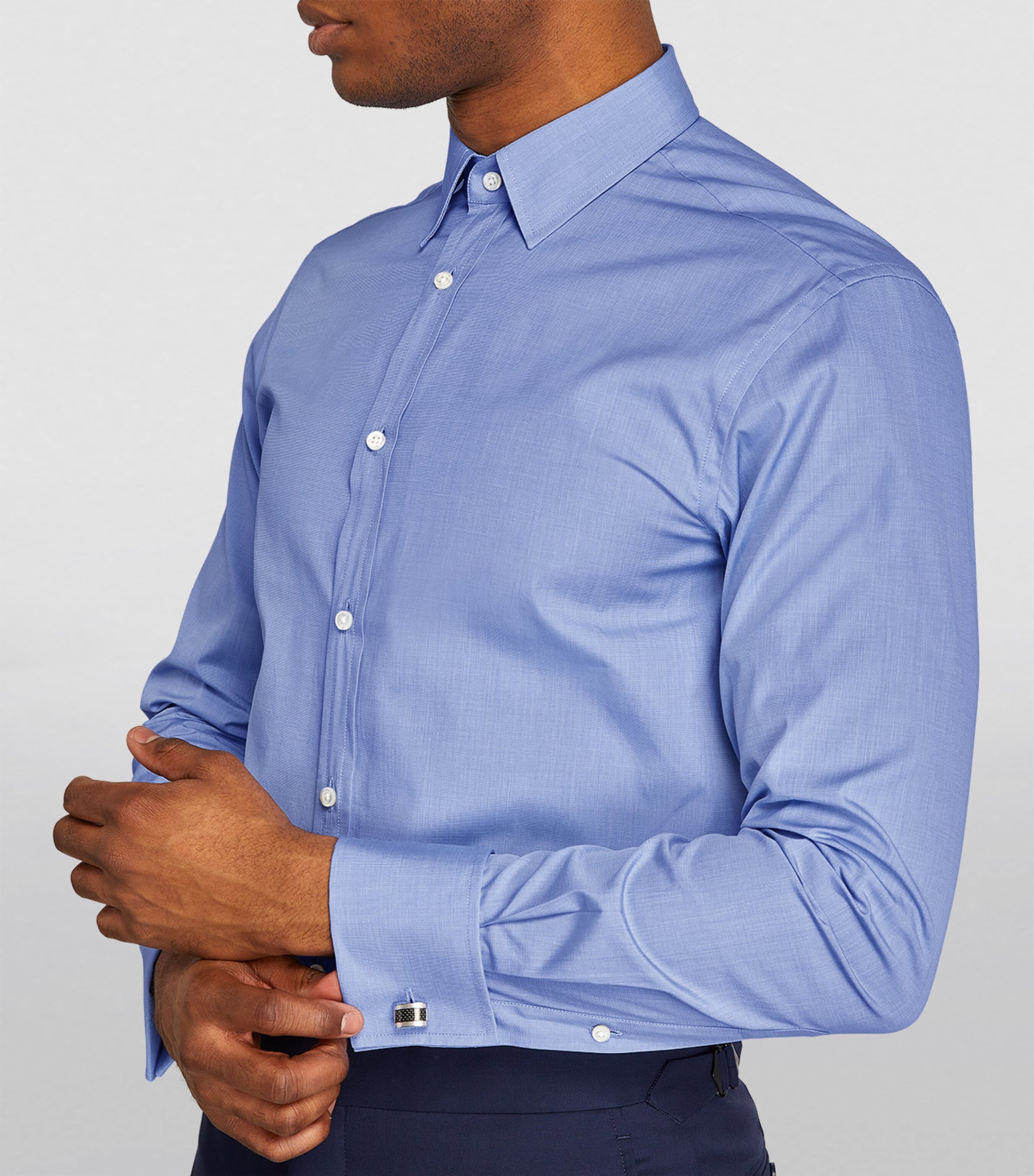 Ralph Lauren Purple Label Mens Evening Shirt Blue Image 6