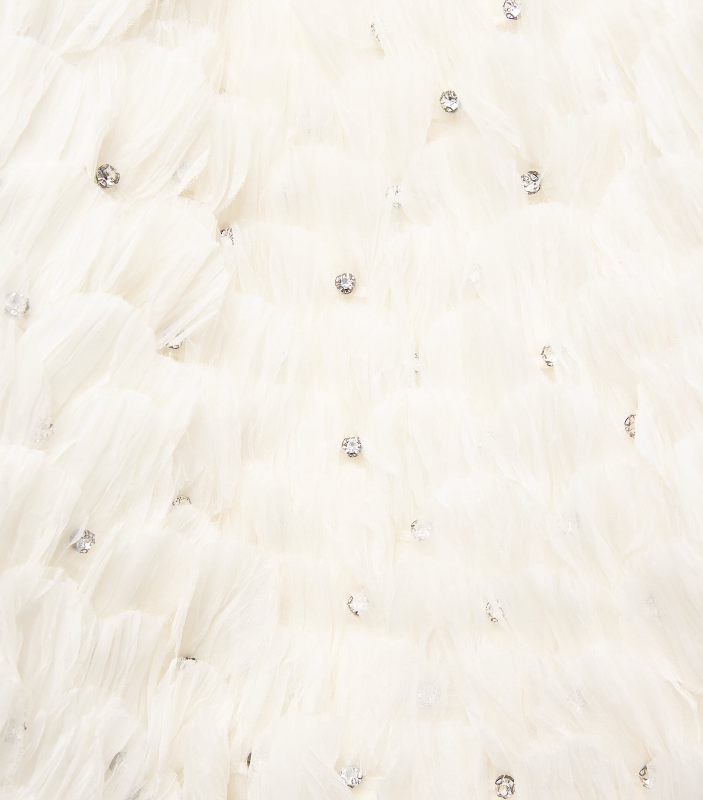 Stella McCartney Womens Silk Embellished Strapless Mini Dress White Image 6