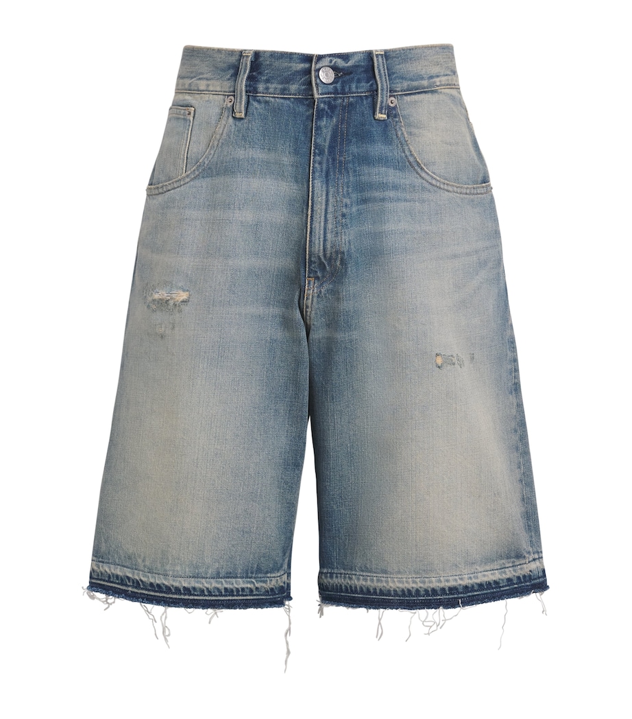 Sunflower Mens Distressed Denim Shorts Denim Image 1