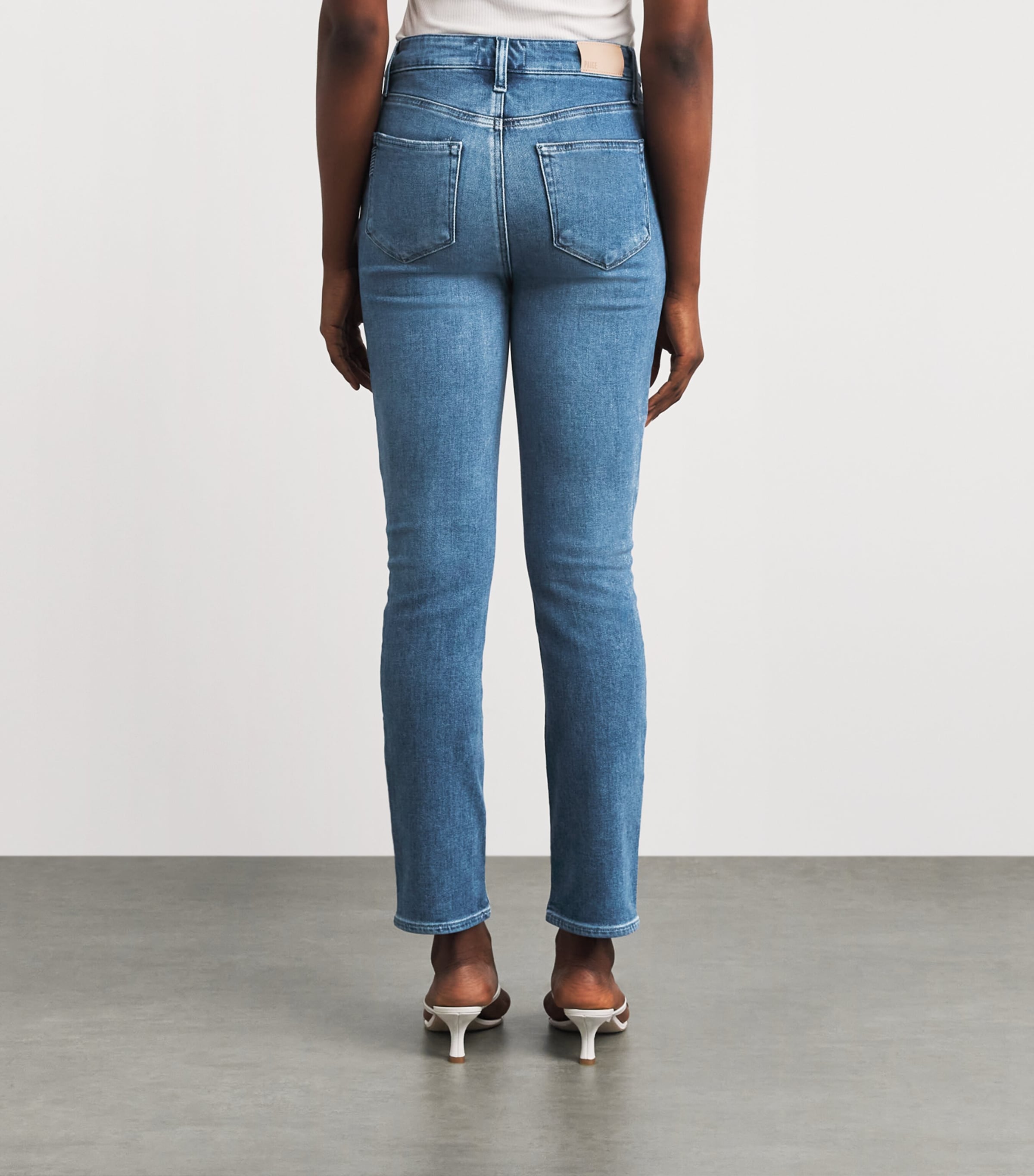 PAIGE Womens Gemma Skinny Jeans Showtime Image 5