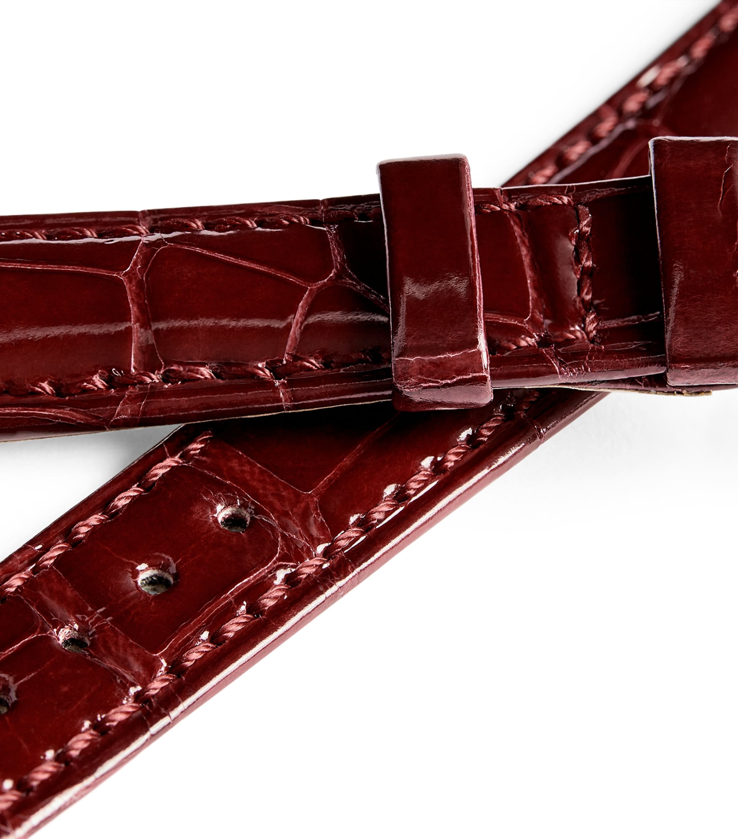 Breguet Alligator Leather Watch Strap Red Image 3
