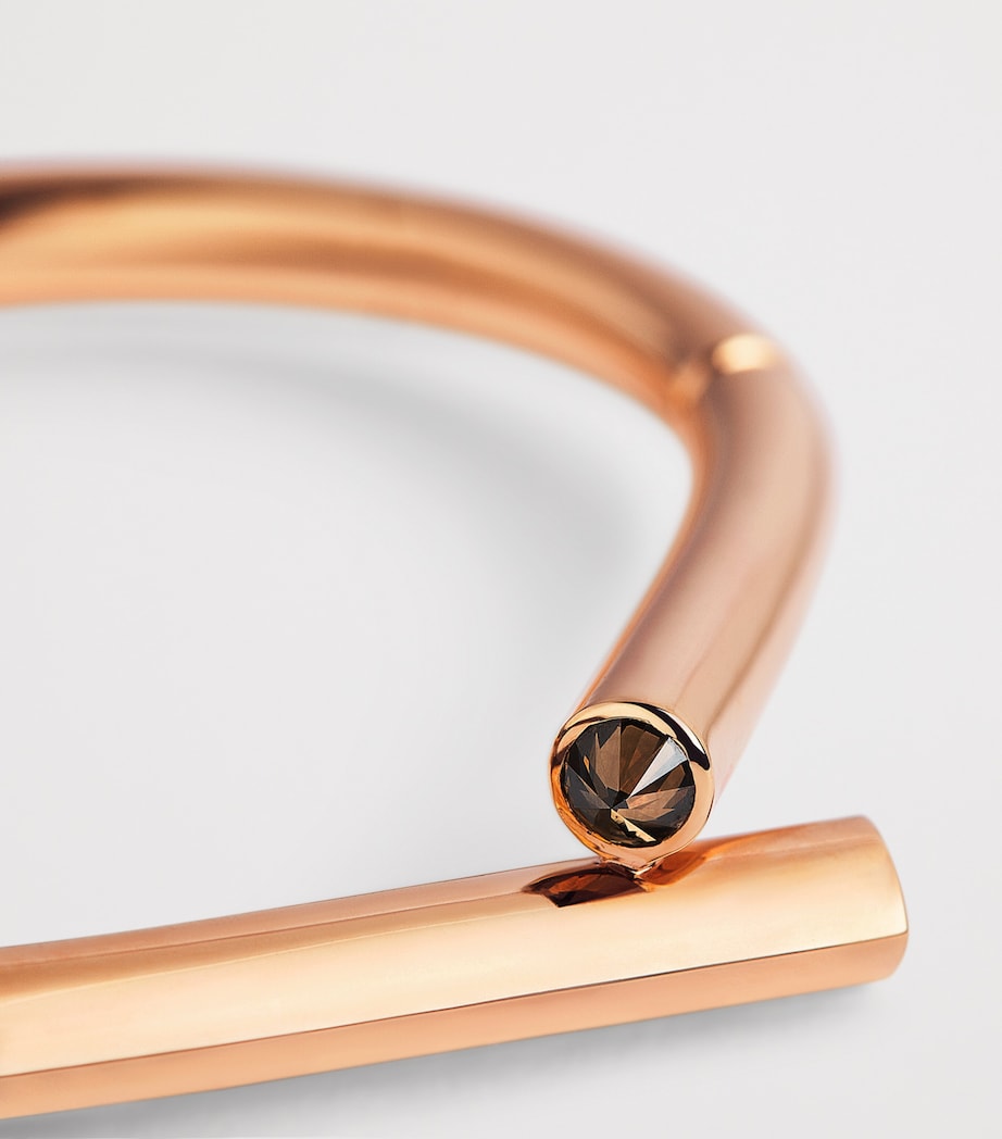 Rose Gold and Diamond Oera Bangle ROSE GOLD Image 6