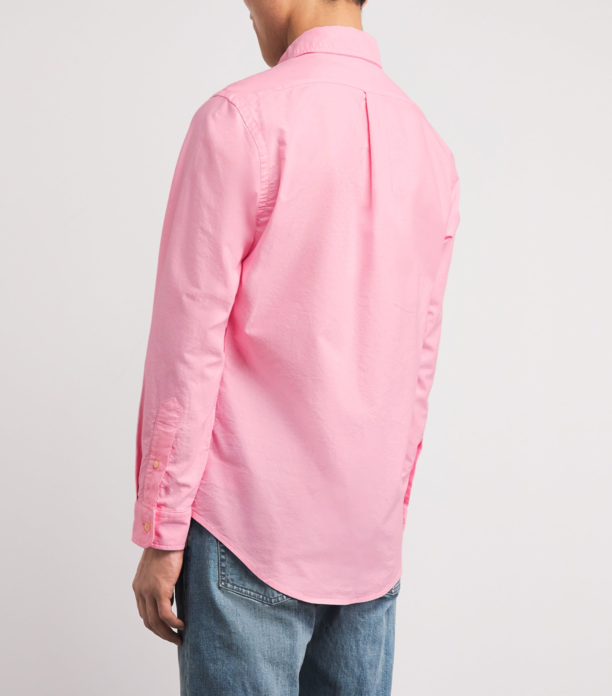 Polo Ralph Lauren Mens Slim Oxford Shirt Carmel Pink Image 5
