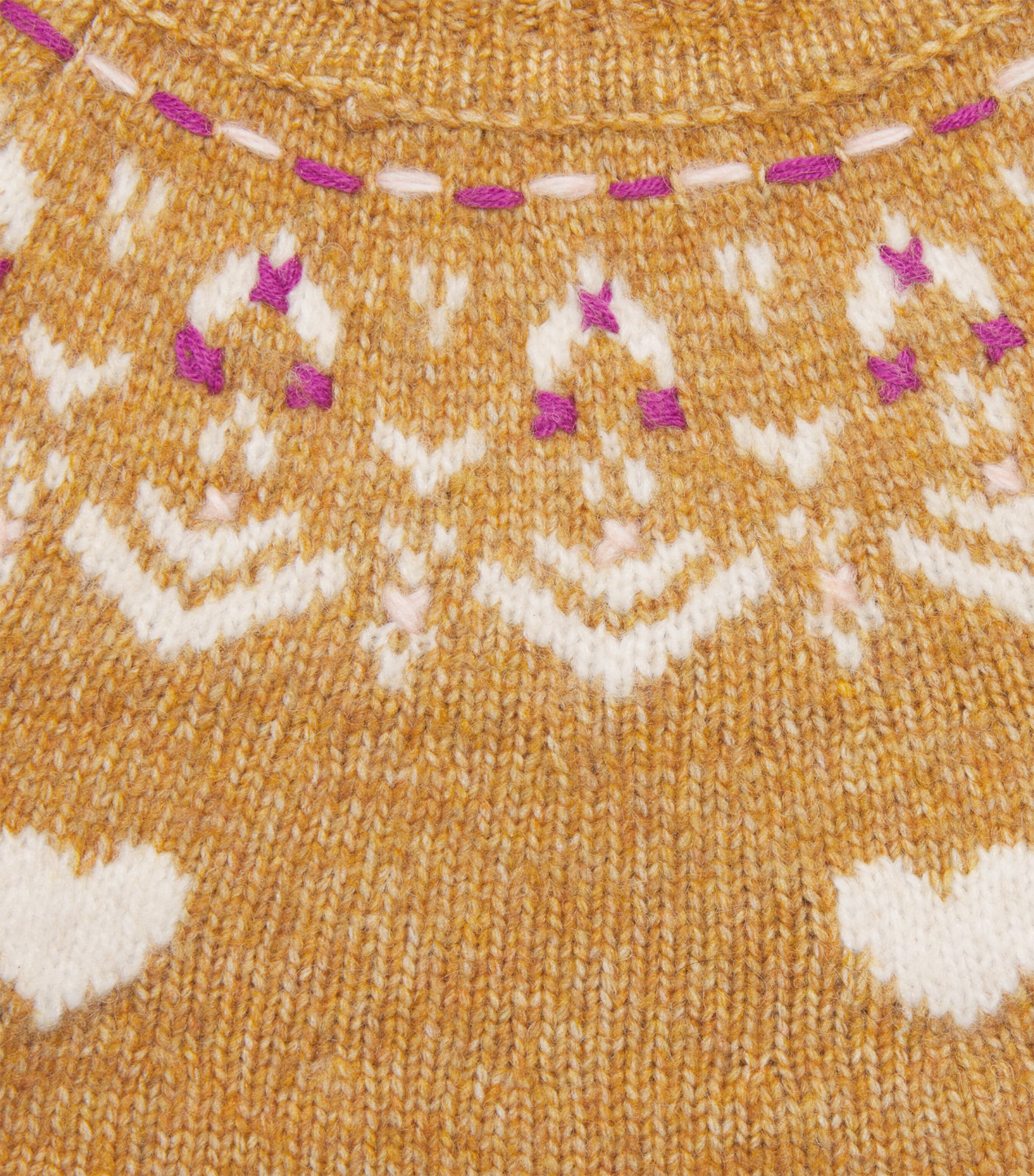 Bonton Jacquard Sweater (2-14 Years) Nuts Image 3