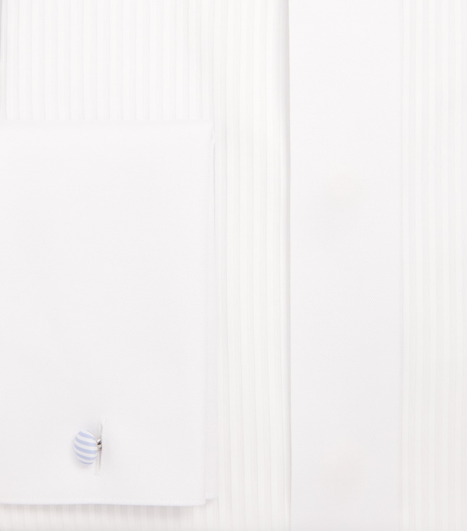 Plissé-Front Slim Fit Shirt WHITE PLIS Image 5