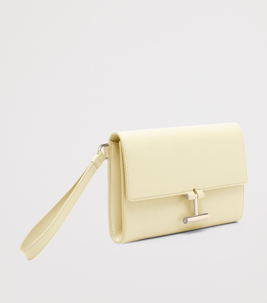 TOM FORD Leather Tara Wrist Pouch Yck Image 2