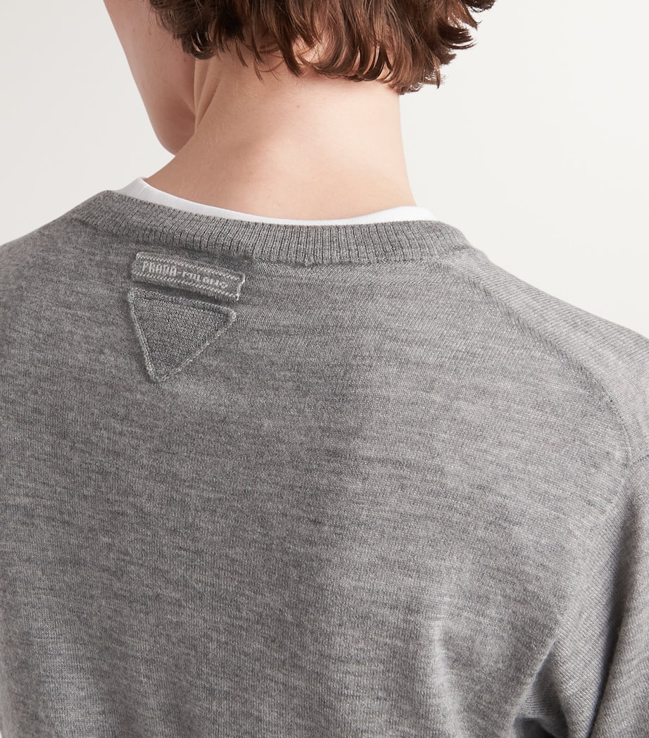 Cashmere Crew-Neck Sweater F0031 Image 5