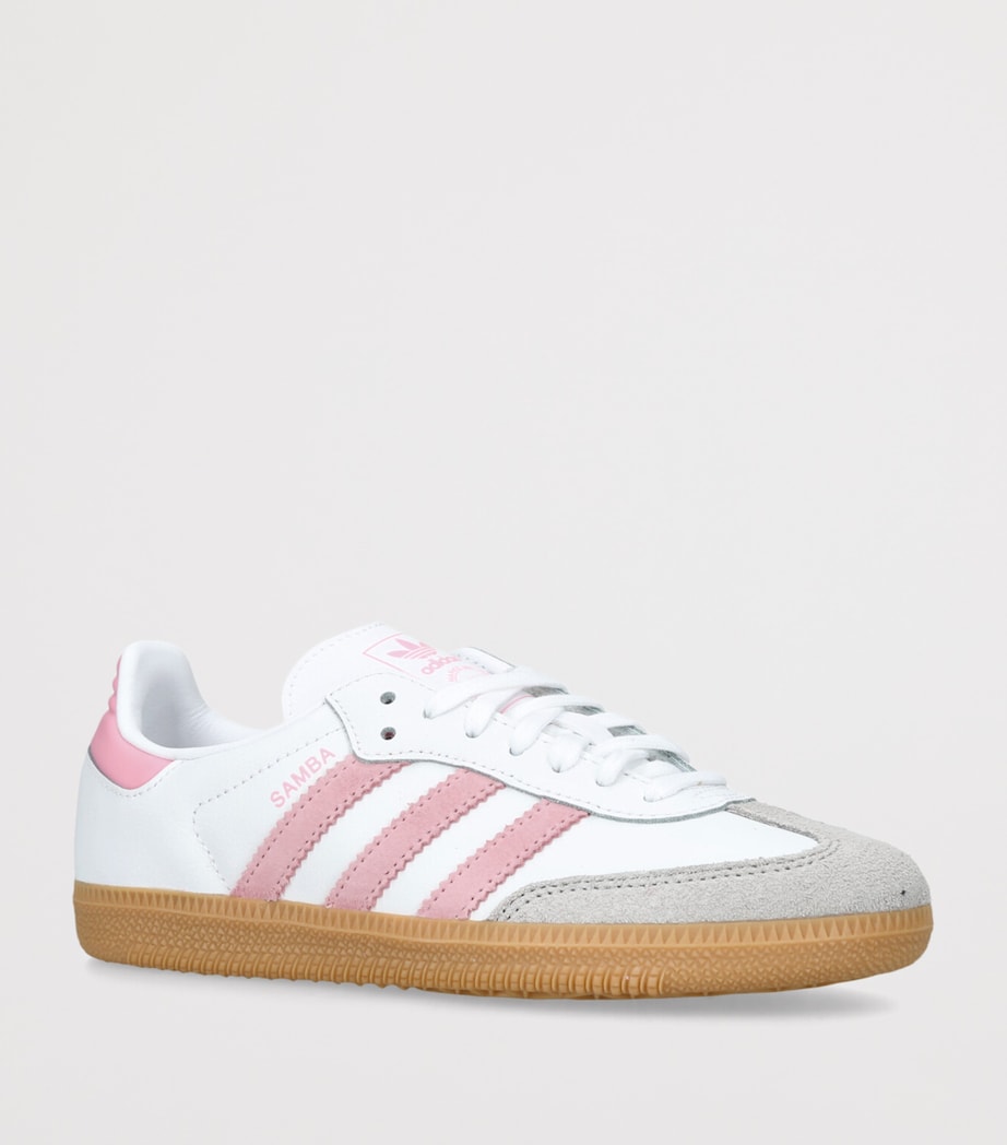 adidas Kids Leather Samba OG Sneakers White/oth Image 3
