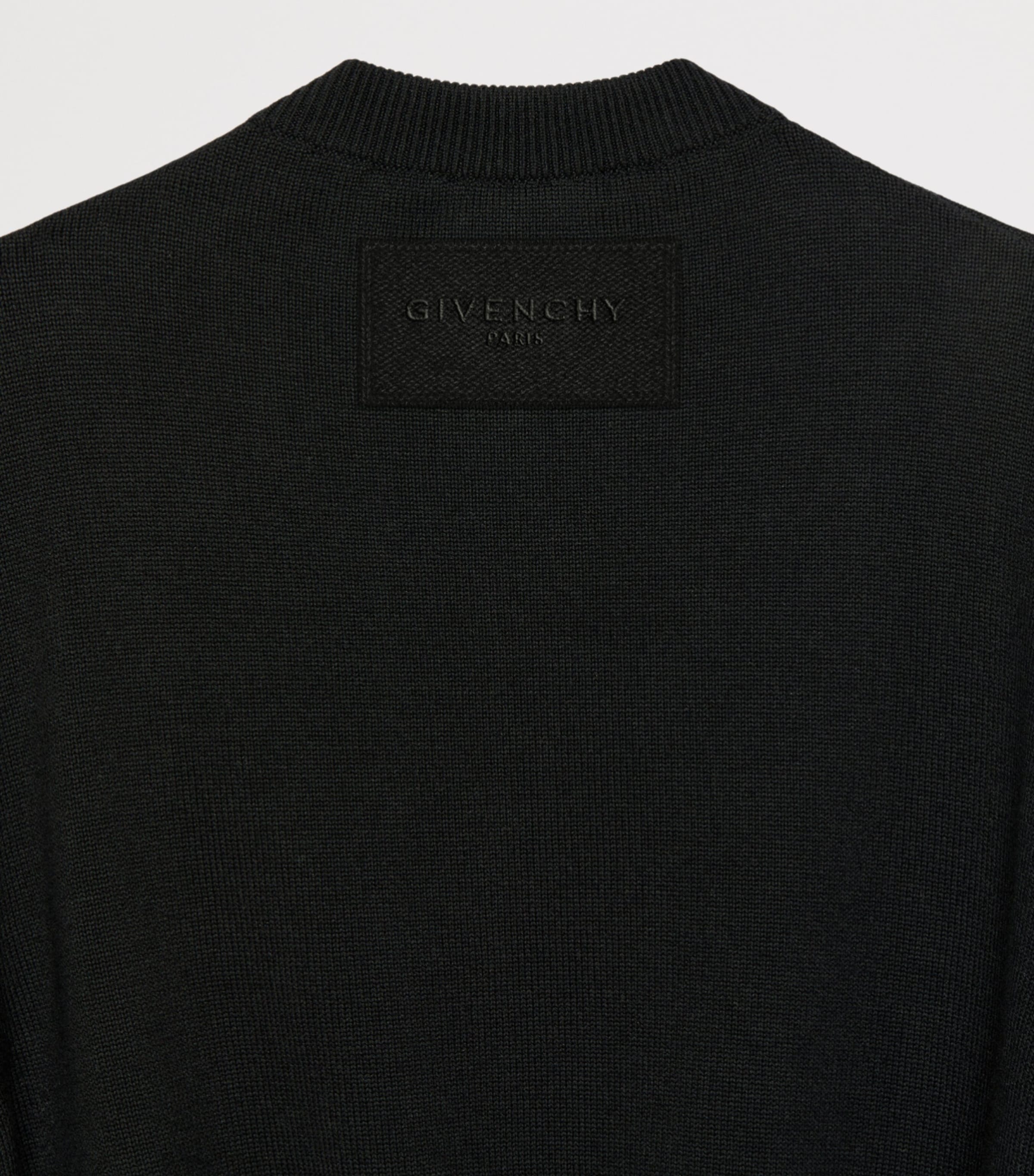 Givenchy Womens Wool-Cotton Embellished Sweater Image 5