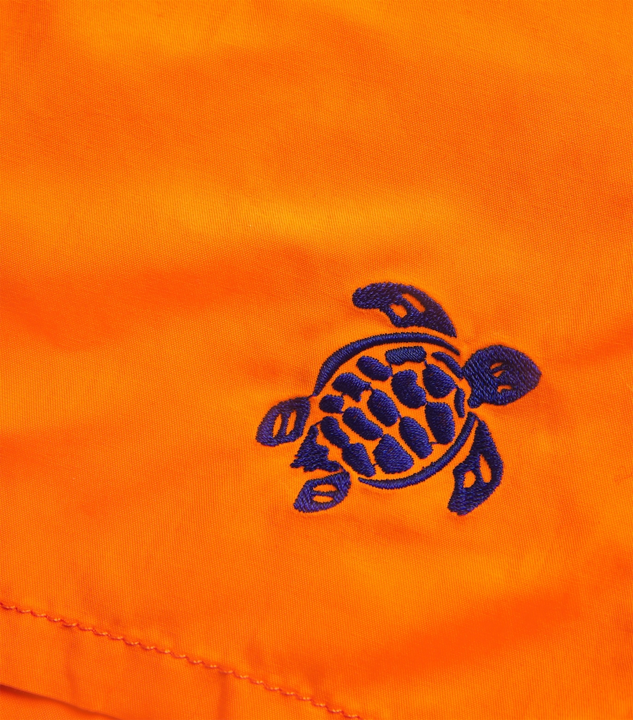 Embroidered Moka Swim Shorts 195 APRICOT Image 5