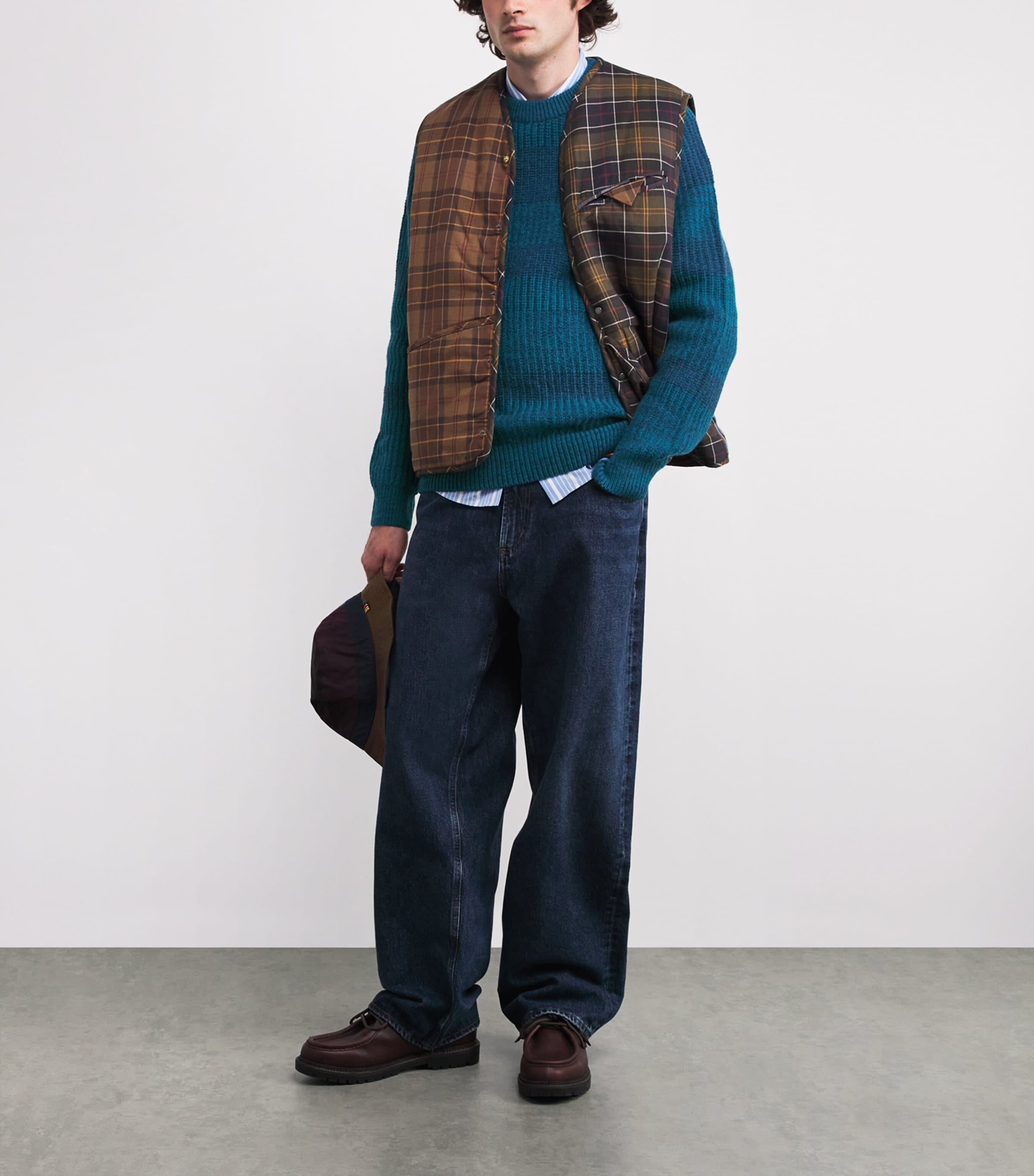 x Paul Smith Wool Saddle Sweater ROSETTE BLUE Image 2