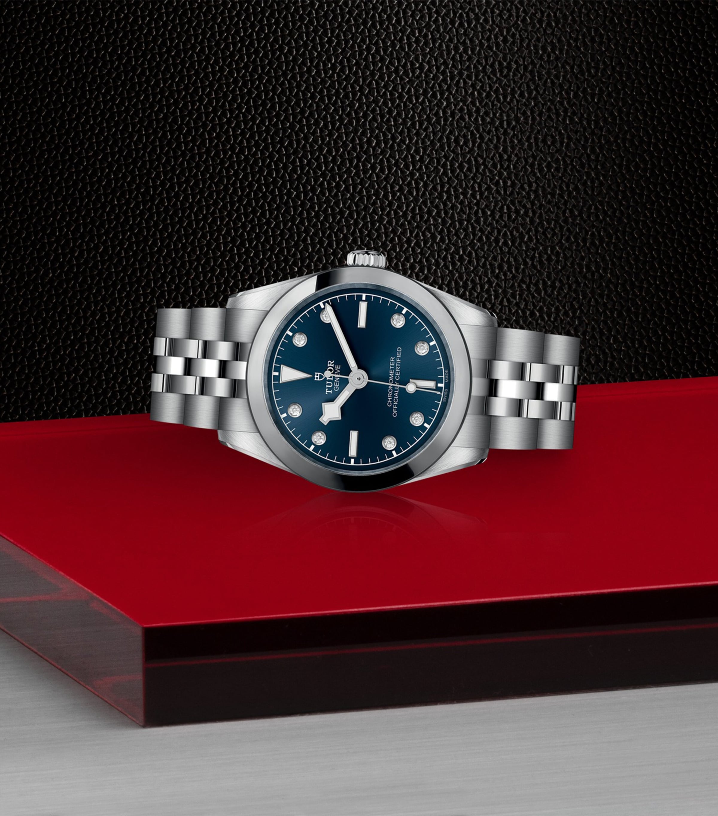 TUDOR Black Bay One Stainless Steel and Diamond Watch 31mm Blue Image 2