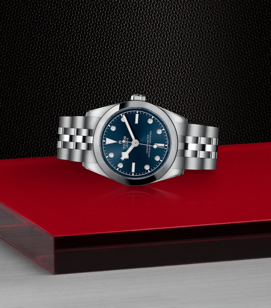 TUDOR Black Bay One Stainless Steel and Diamond Watch 31mm Blue Image 2