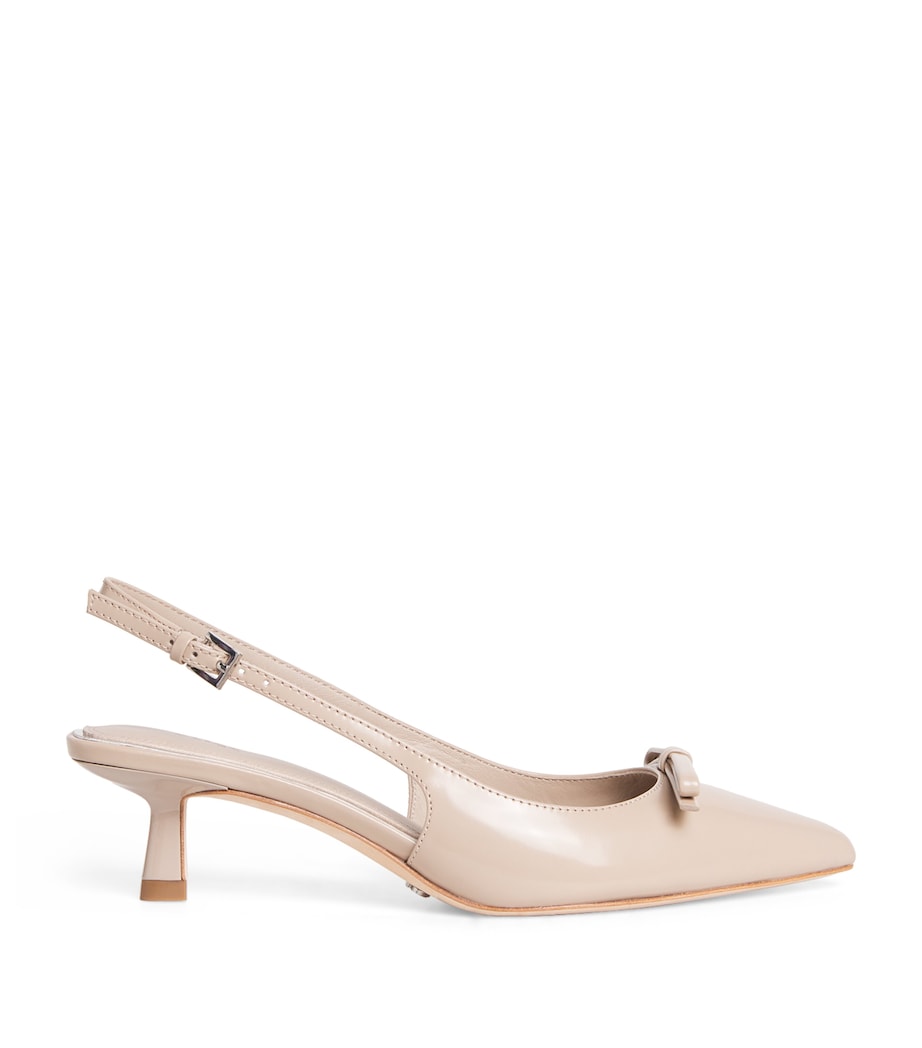Leather Mylah Slingback Pumps 45 LIGHT TAN Image 1