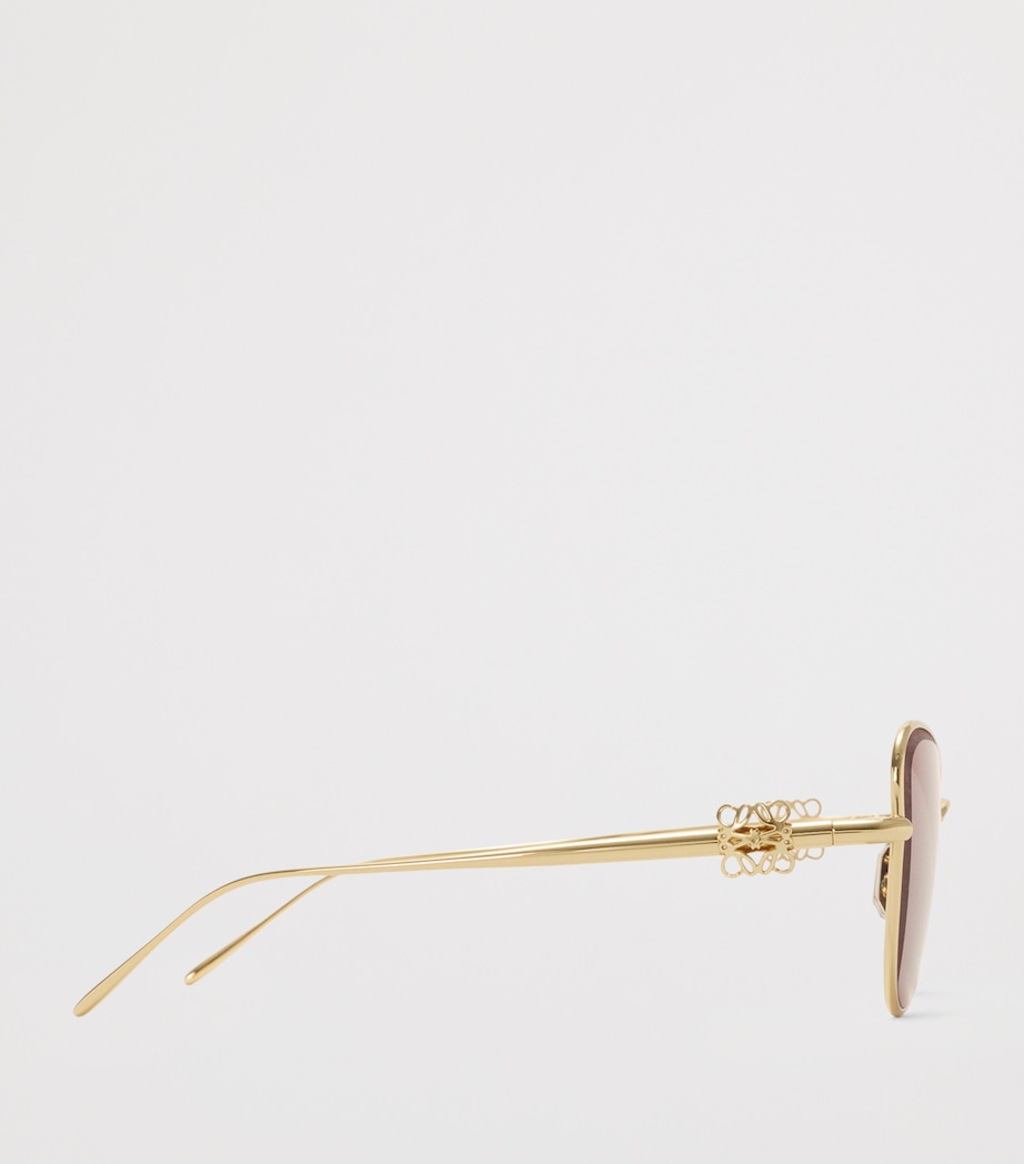 LOEWE Bombé Butterfly Sunglasses Dark Rust Image 3
