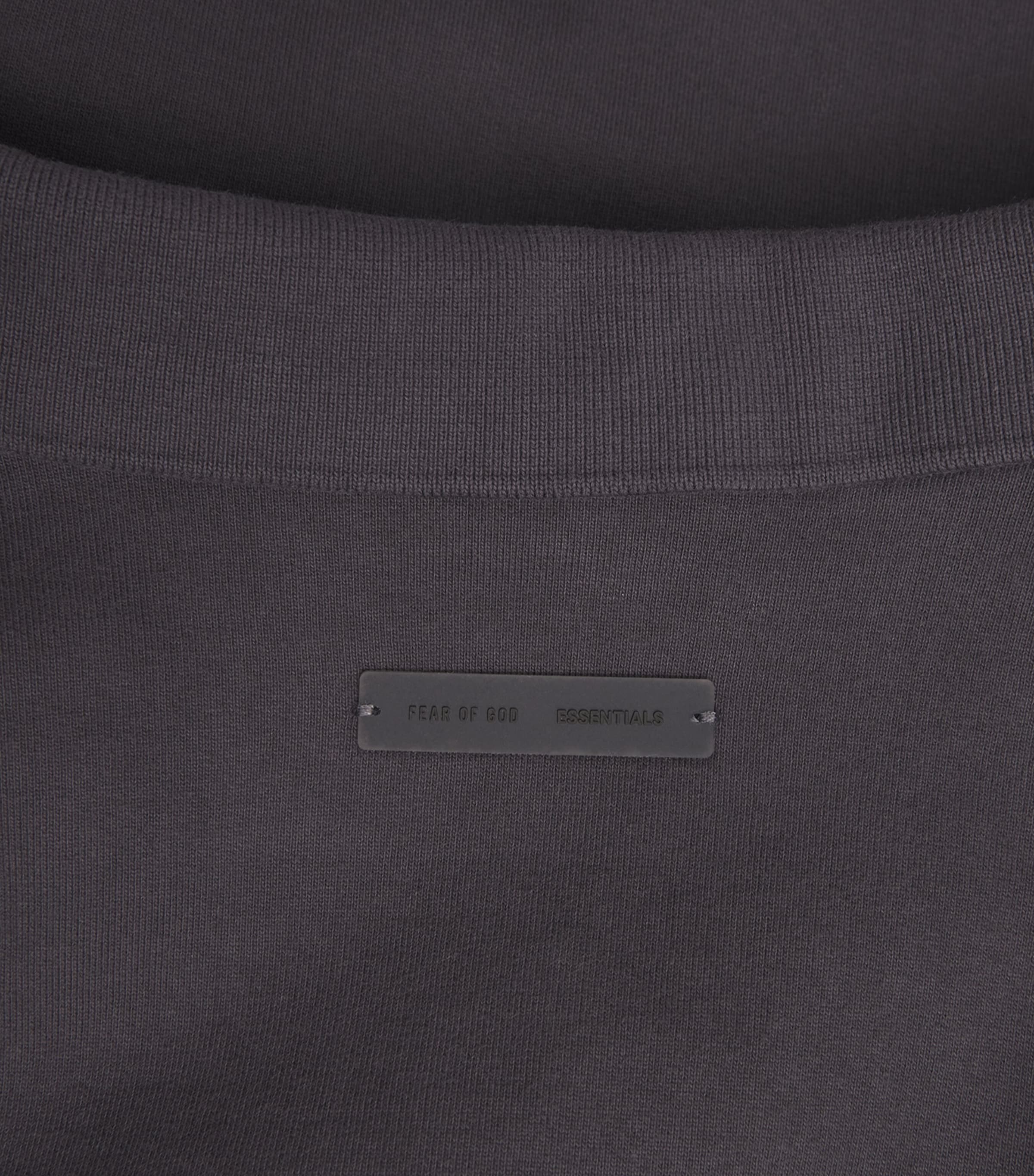 Cotton Script Polo Sweatshirt VINTAGE BLACK Image 5