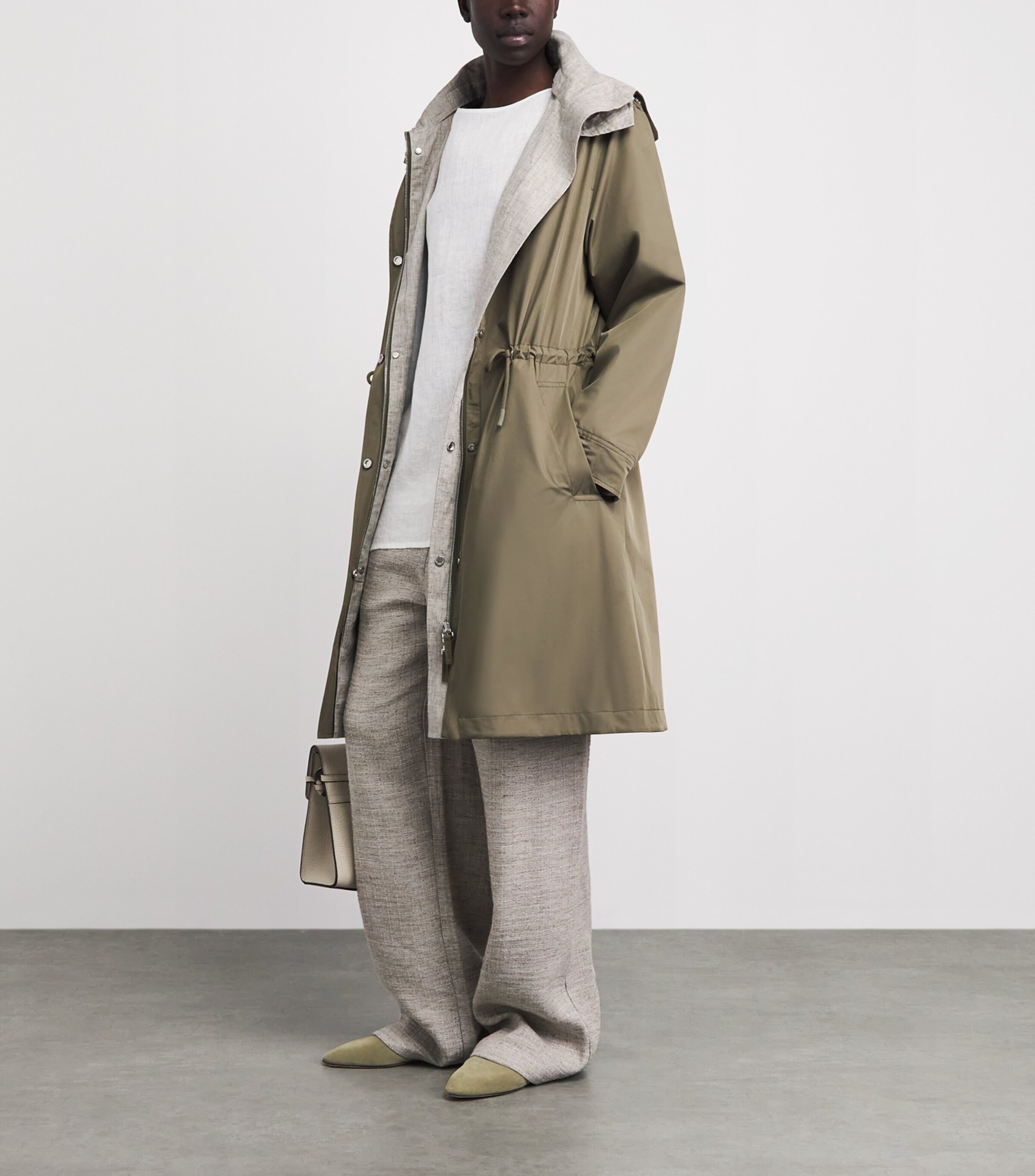 Yves Salomon Womens Reversible Waterproof Hooded Parka Image 2