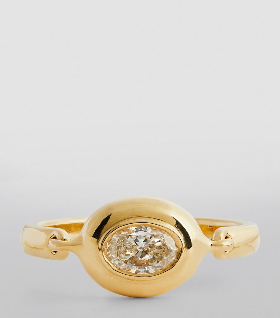 Yellow Gold, Diamond and Enamel Lenox Reign Ring YELLOW GOLD Image 3