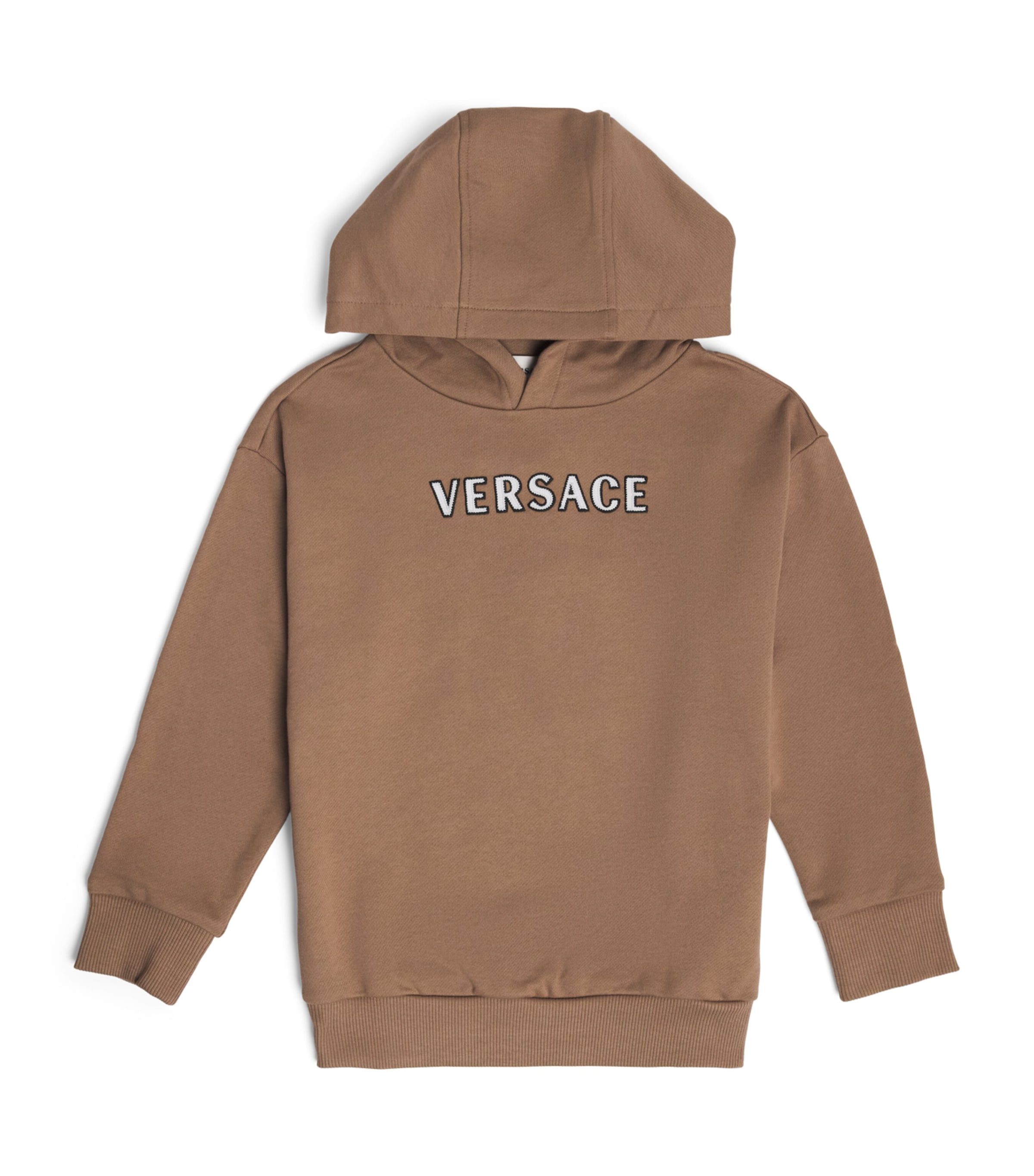 Versace Kids Cotton Embroidered Logo Hoodie (4-14 Years) Image 1