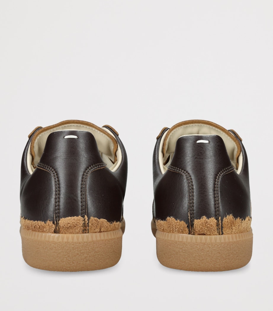 Distressed Replica Sneakers DARK BROWN Image 2