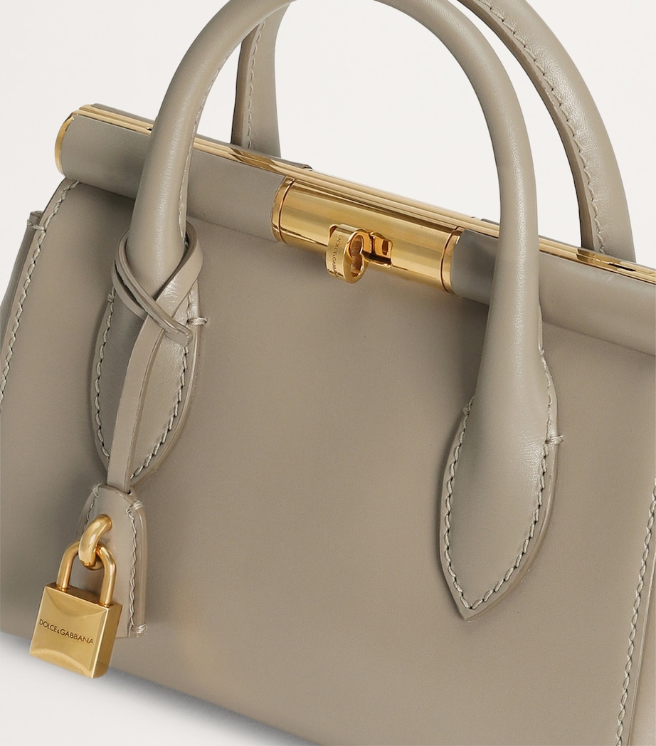 Leather Top-Handle Bag 8I399-TALPA Image 5