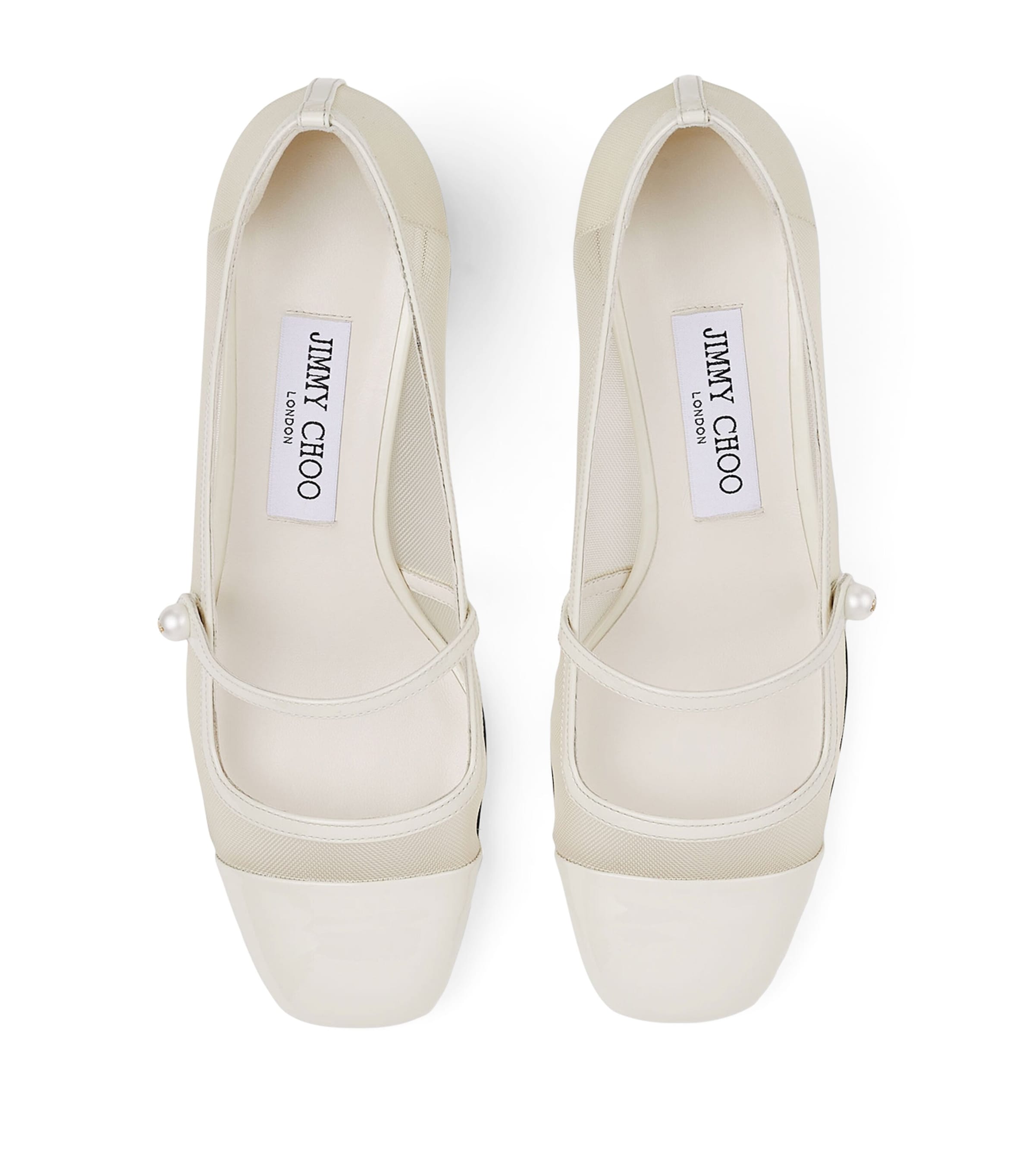 Elisa 45 Leather Mary Jane Heeled Pumps LATTE/LATTE Image 3