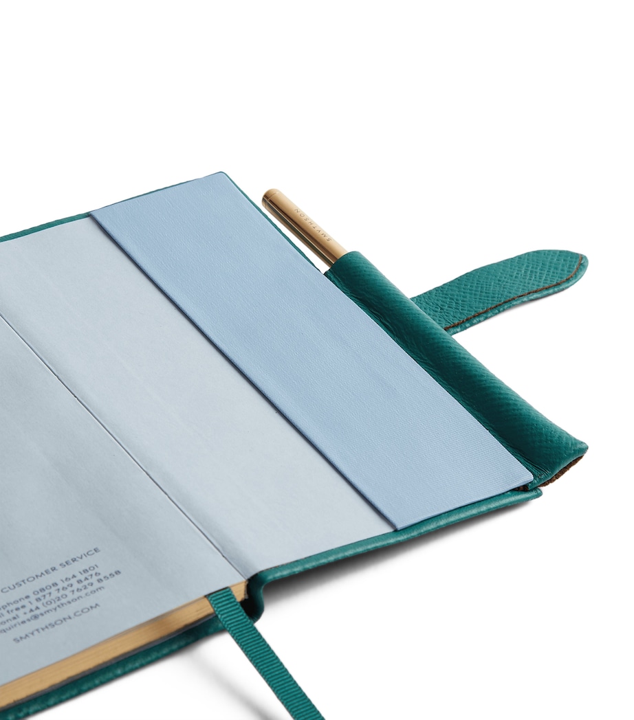 Panama Leather 2026 Diary with Pencil PETROL Image 4