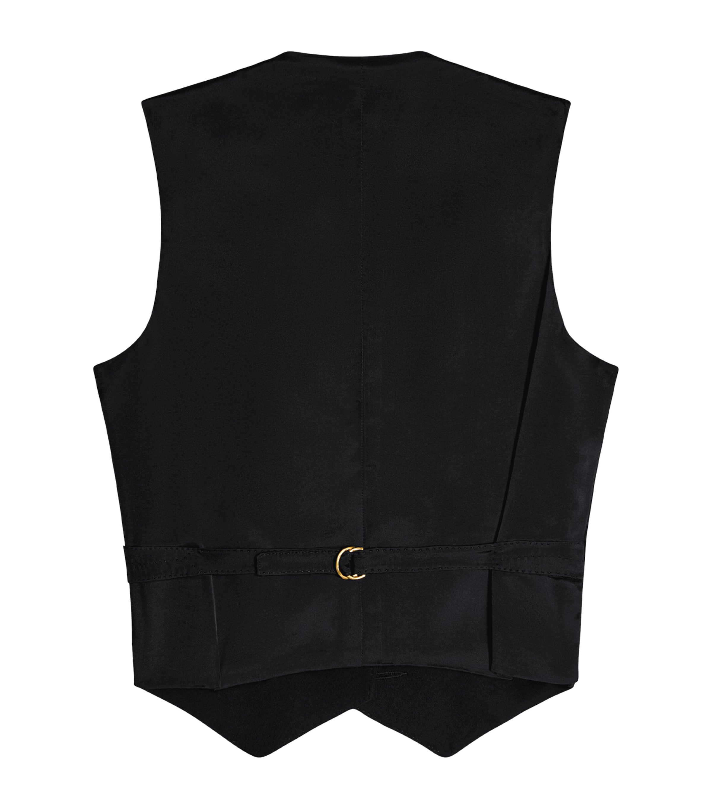 Schiaparelli Womens Wool-Blend Bijoux Waistcoat Black Image 3