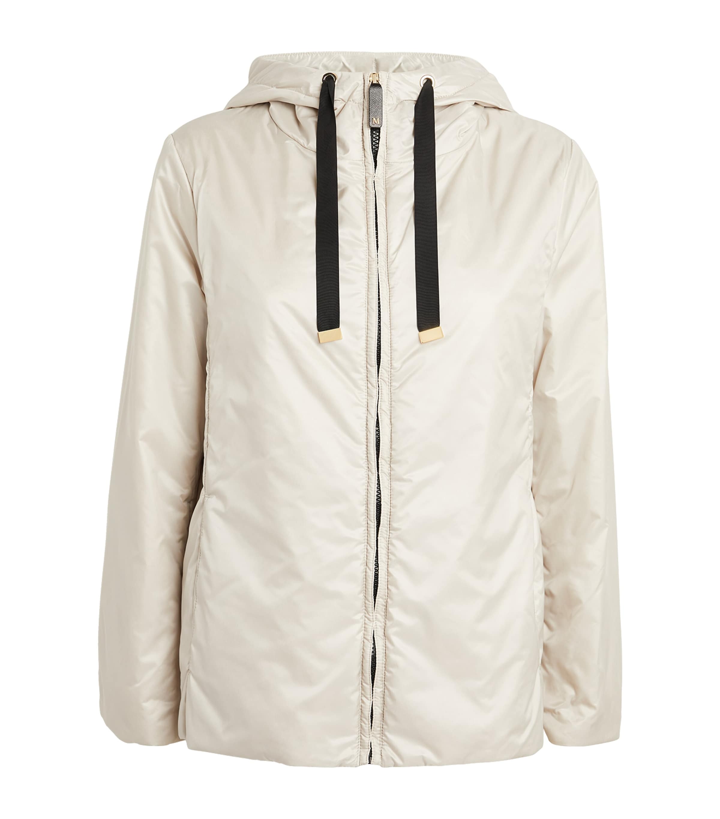 Max Mara Hooded Padded Jacket In White