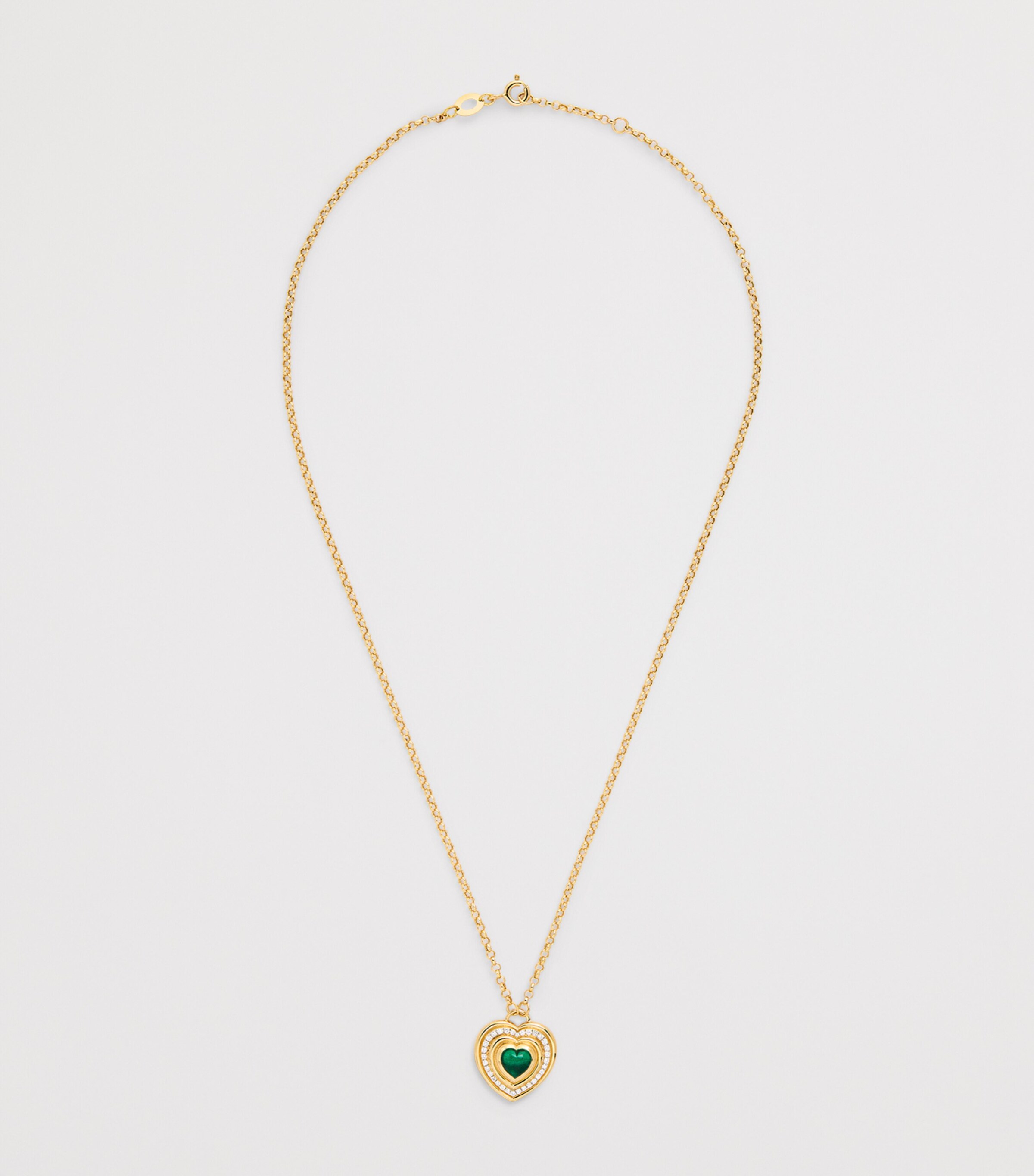 L'ATELIER NAWBAR Yellow Gold and Diamond Lot N*91 Mimette Heart Necklace Yellow Gold Image 3