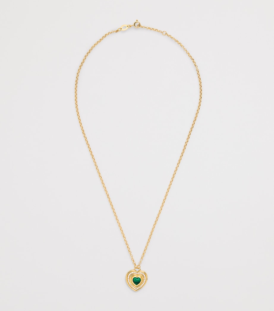 Yellow Gold and Diamond Lot N*91 Mimette Heart Necklace YELLOW GOLD Image 3