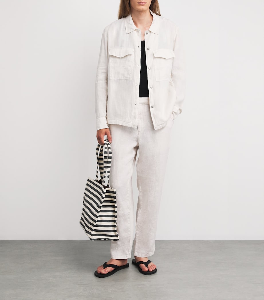 Linen Straight Trousers CHMGR Image 2