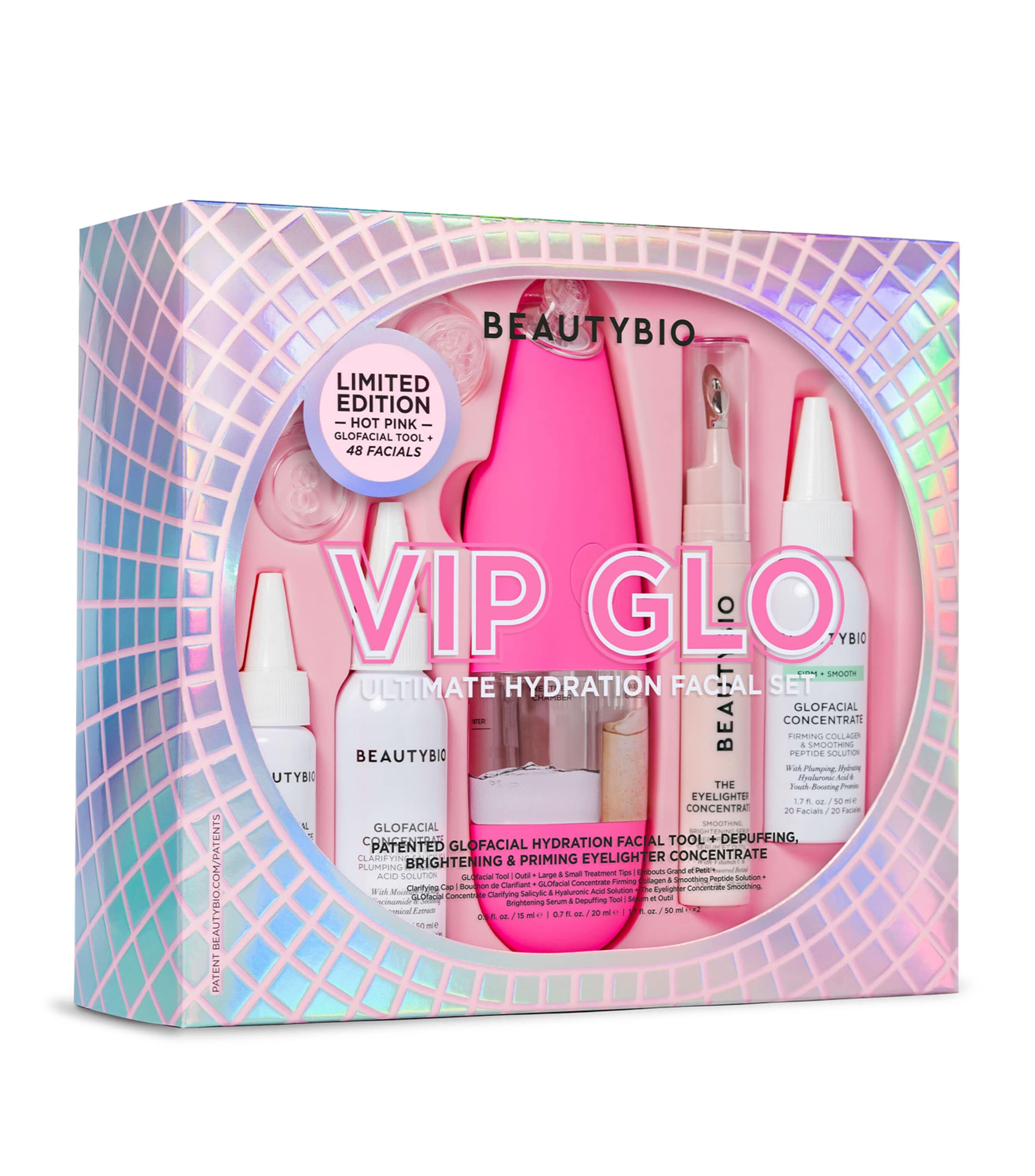 Beautybio Vip Glo Ultimate Hydration Facial Set In White