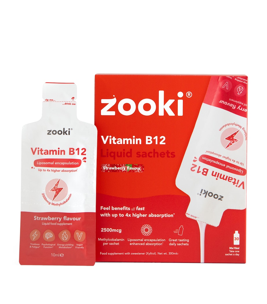 YourZooki Liposomal Vitamin B12 2500mcg Liquid Sachets (Pack of 30) Image 2