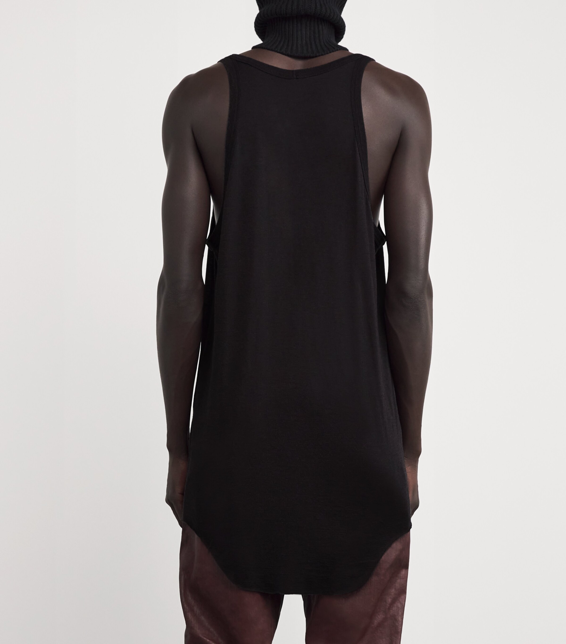 Rick Owens Black Wool-Silk Pony Tank Top | Harrods US