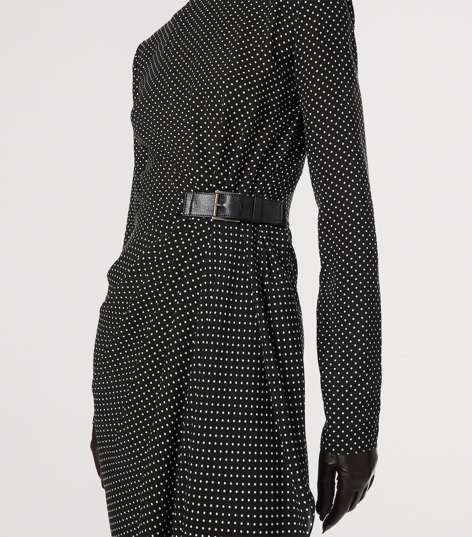 TOM FORD Womens Silk Polka Dot Midi Dress Nwg Image 4