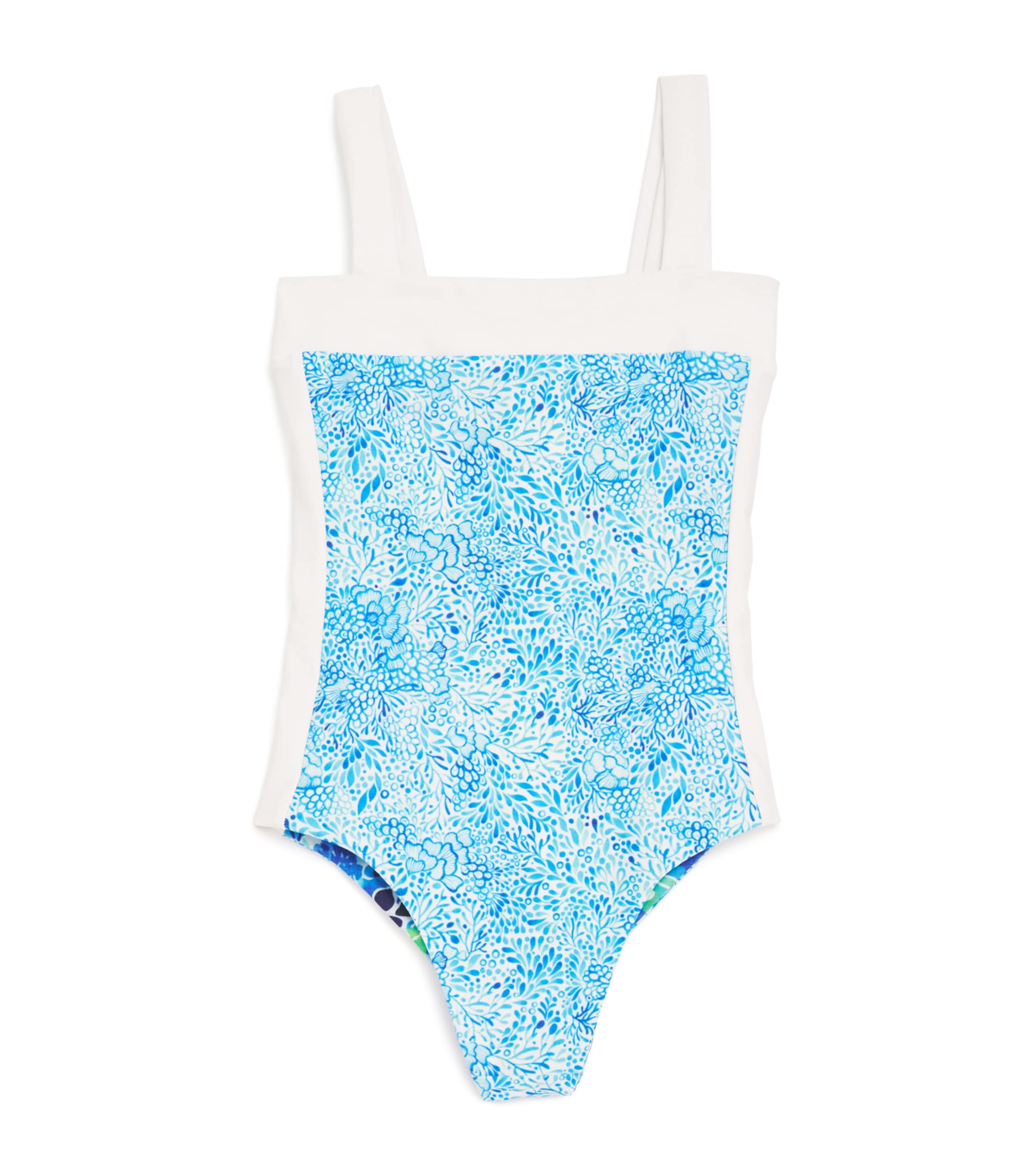 Shop Marie Raxevsky Printed Swimsuit In Blue