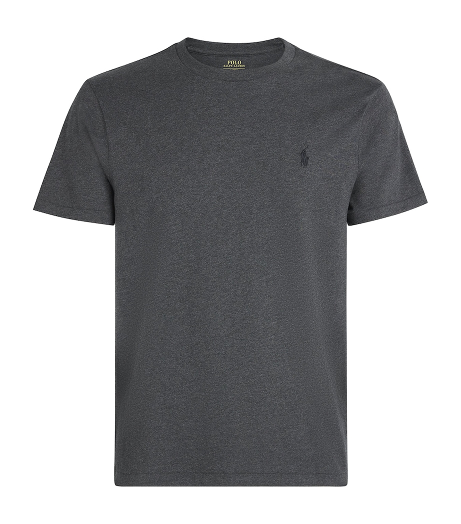 Polo Ralph Lauren Mens Cotton Custom Slim-Fit T-Shirt Windsor Hther Image 1