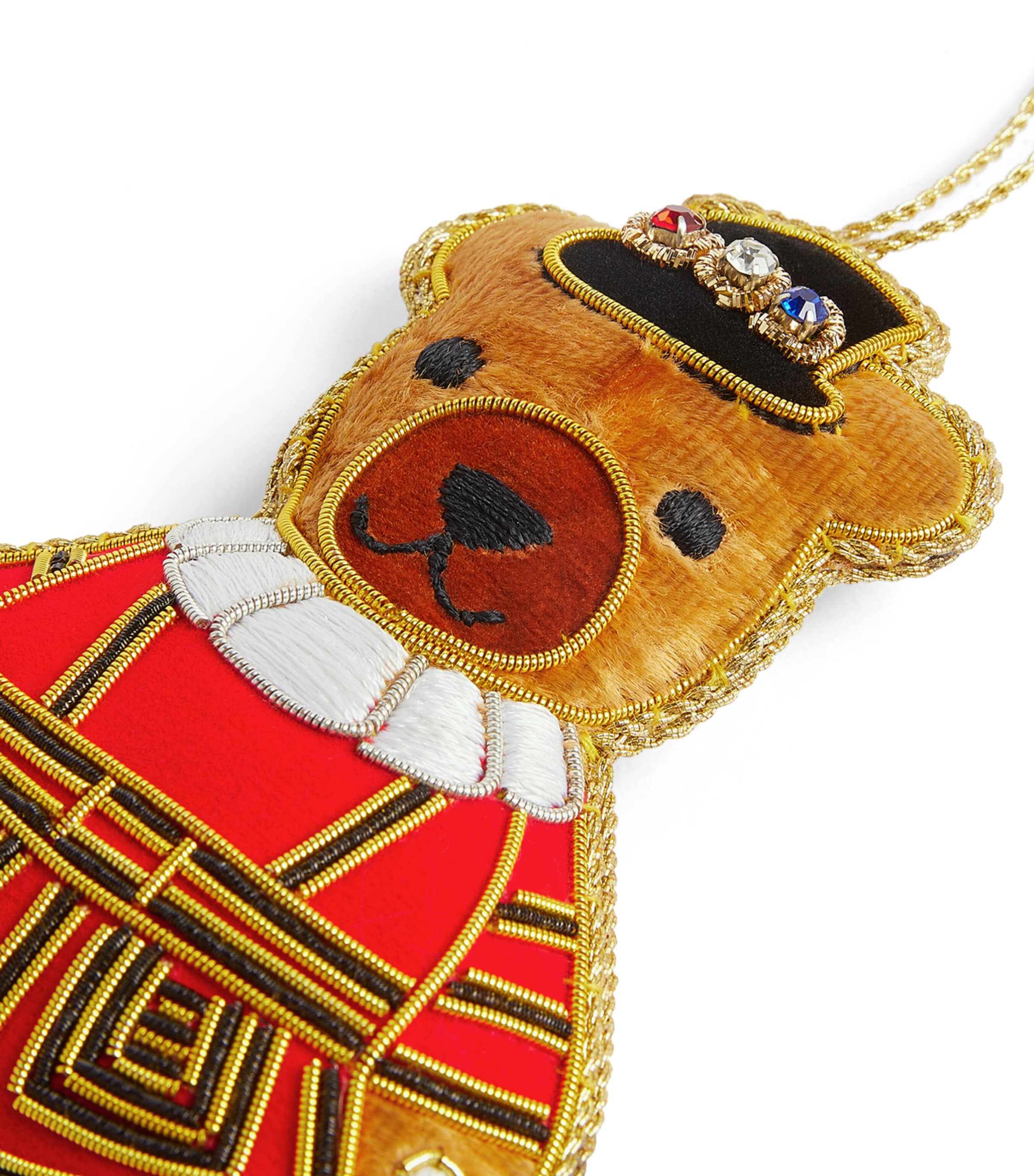 Tinker Tailor Uniformed Bear Tree Decoration Red/gold Image 4