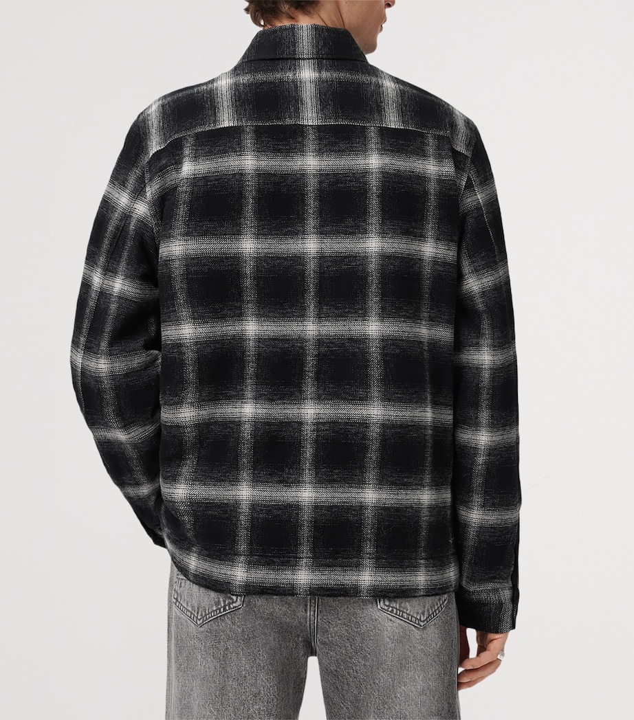 Organic Cotton Check Bayo Jacket BLACK Image 7