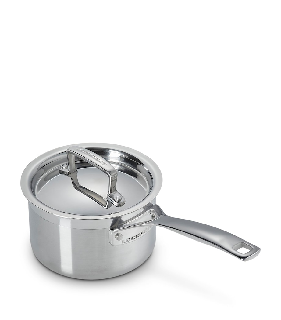 Le Creuset 3-Ply Stainless Steel Saucepan (14cm) Image 2