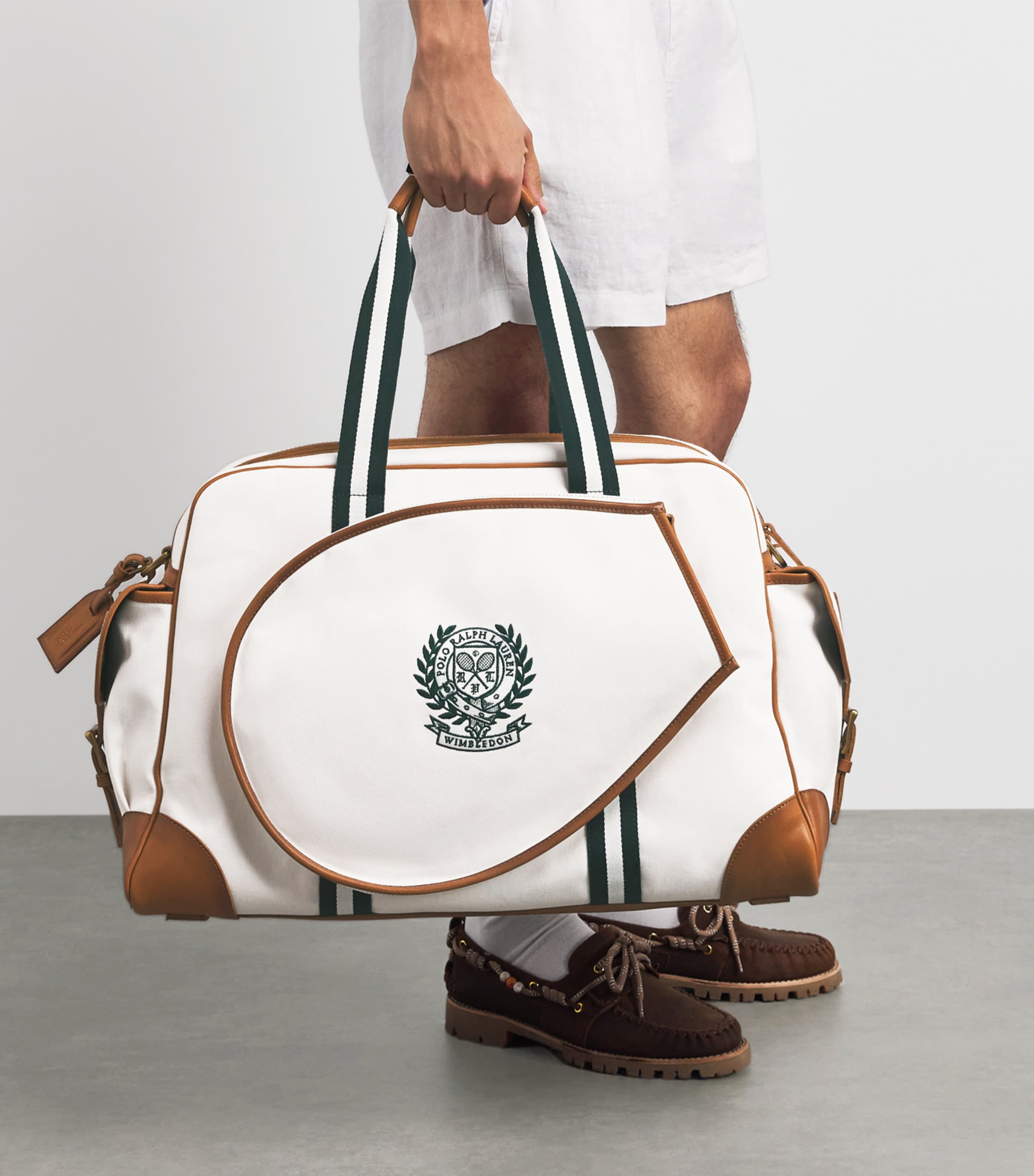 Polo Ralph Lauren White x Wimbledon Tennis Racket Holdall | Harrods US