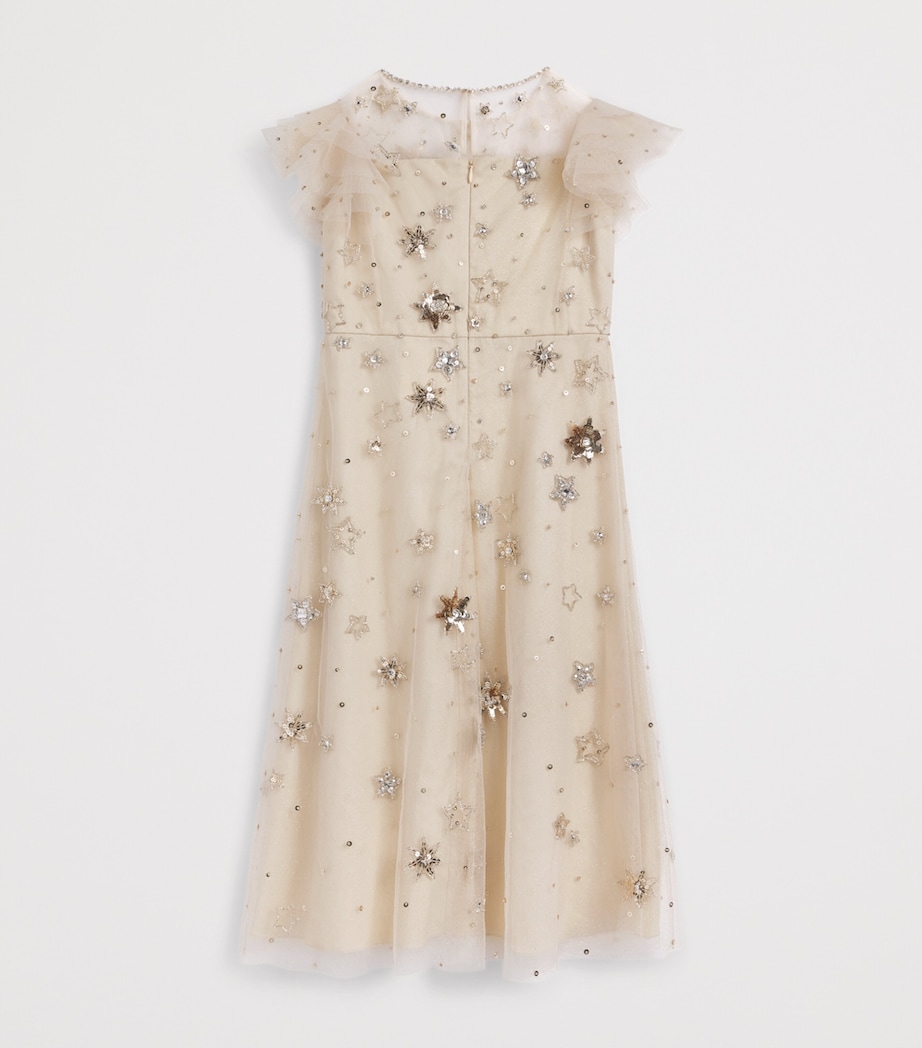 Jenny Packham Kids Tulle Embellished Nara Dress (8-12 Years) Pale Illusion Image 2
