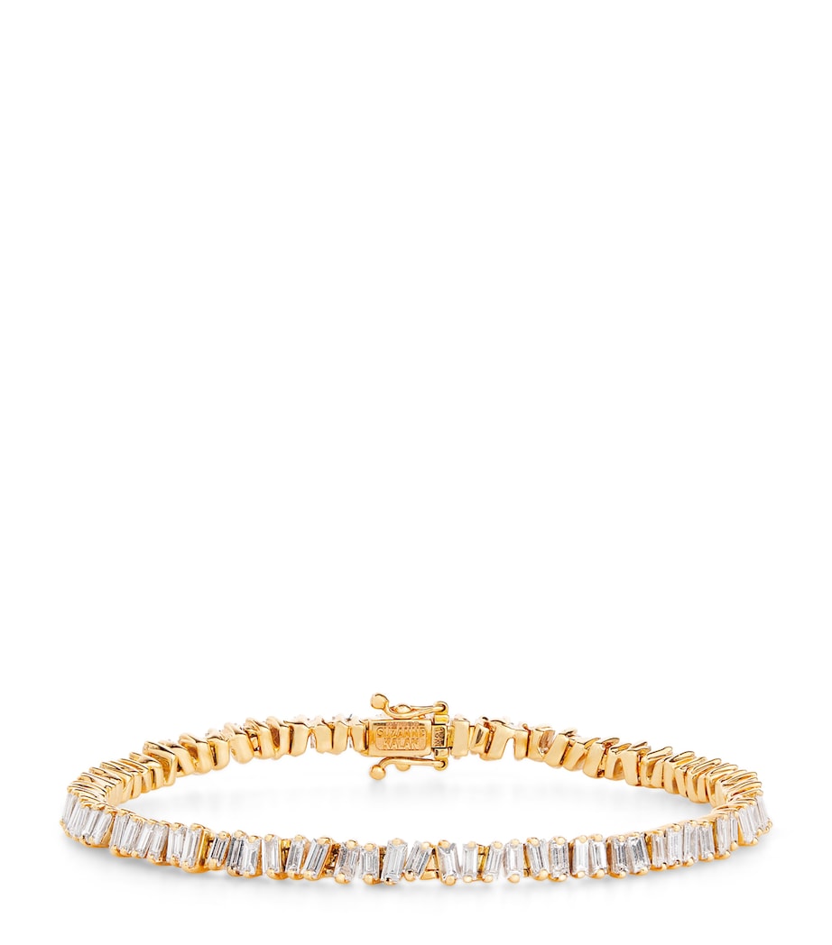 Suzanne Kalan Rose Gold and Diamond Classic Tennis Bracelet Rg/wd Image 1