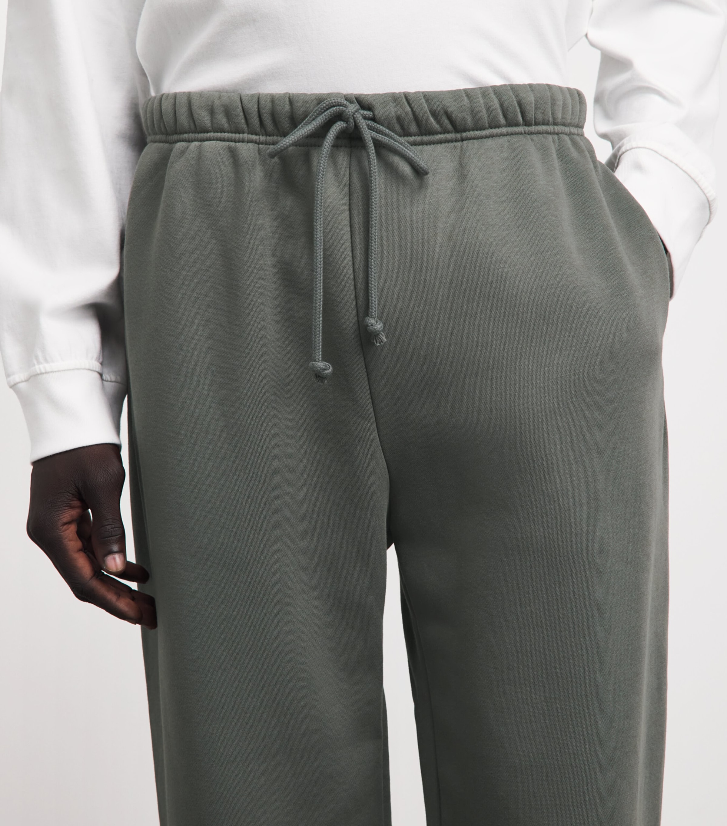 Skims Mens Fleece Lounge Classic Straight Sweatpants Jungle Image 3
