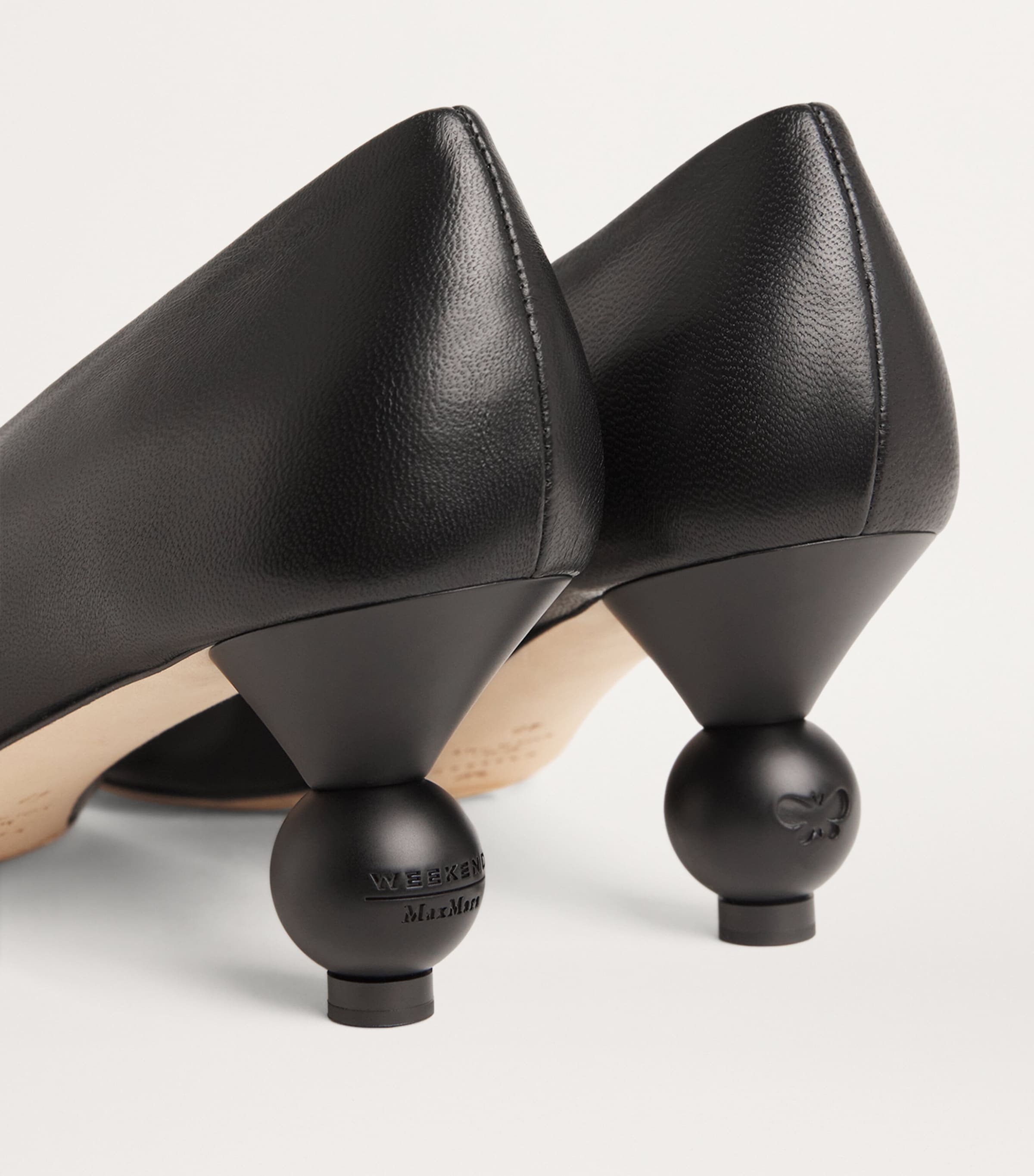 パンプス Max Mara Pumps Women Leather Black Pump shoes black | Max Mara