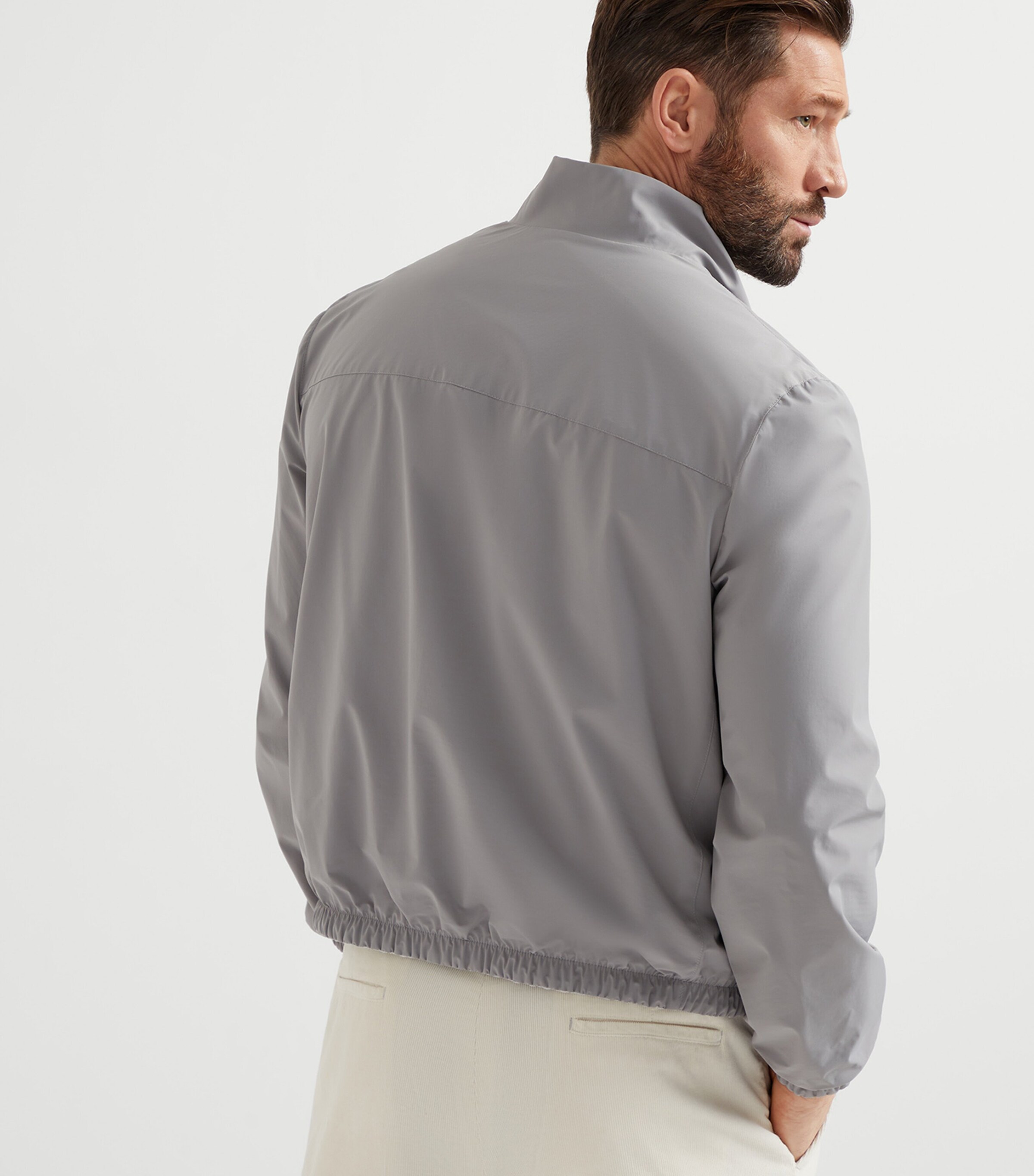 Brunello Cucinelli Silk-Cotton-Nylon Reversible Jacket