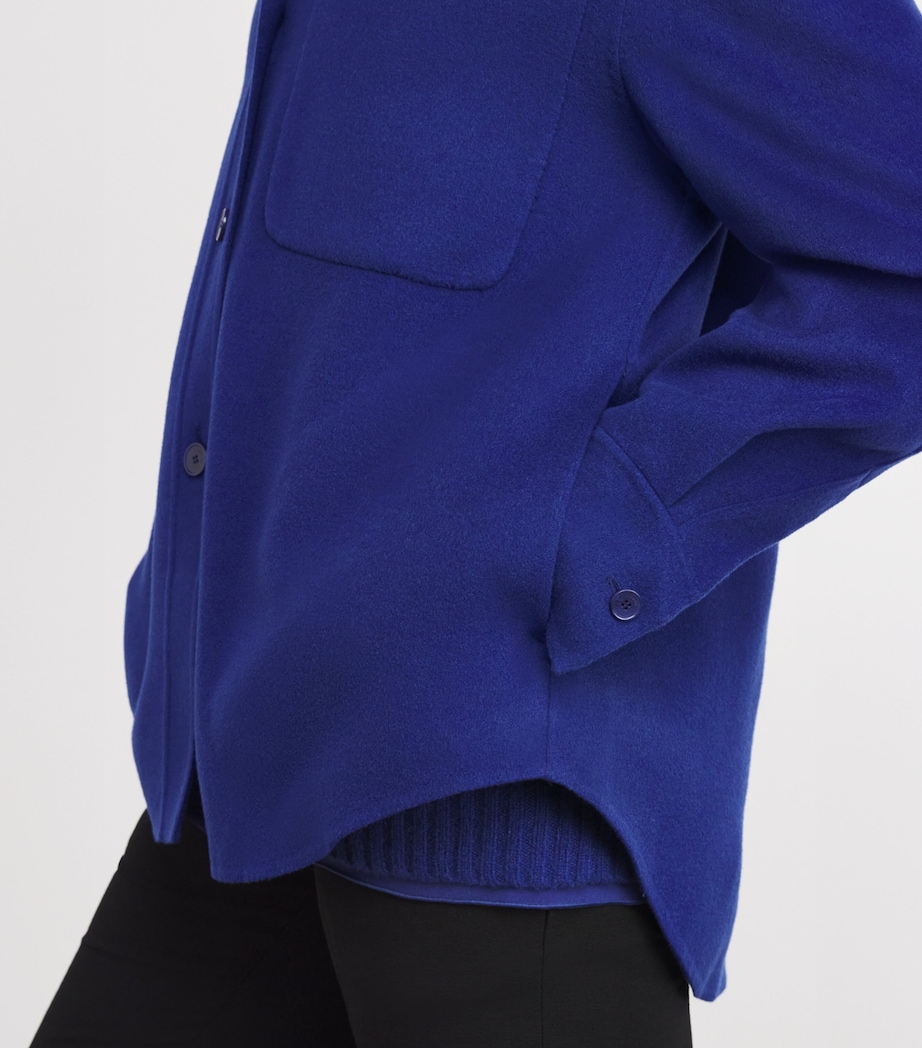 Wool-Silk Jelia Overshirt COBALT Image 6
